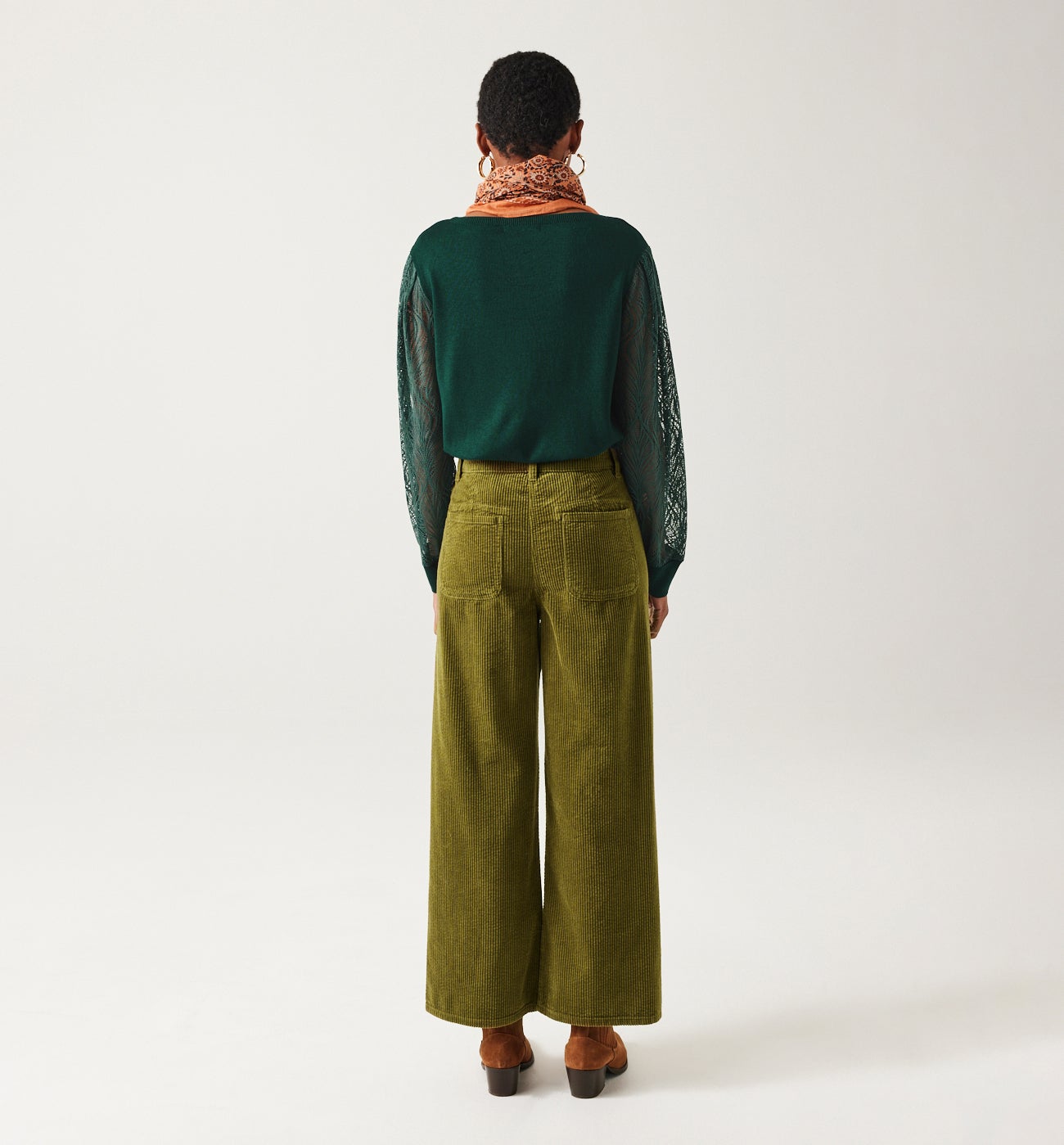 Lightweight lace-detail jumper - Black