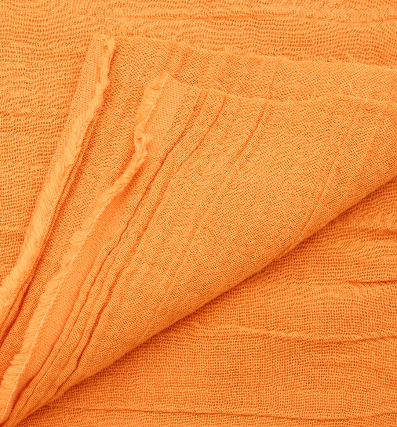 Cotton gauze fabric cut - Orange