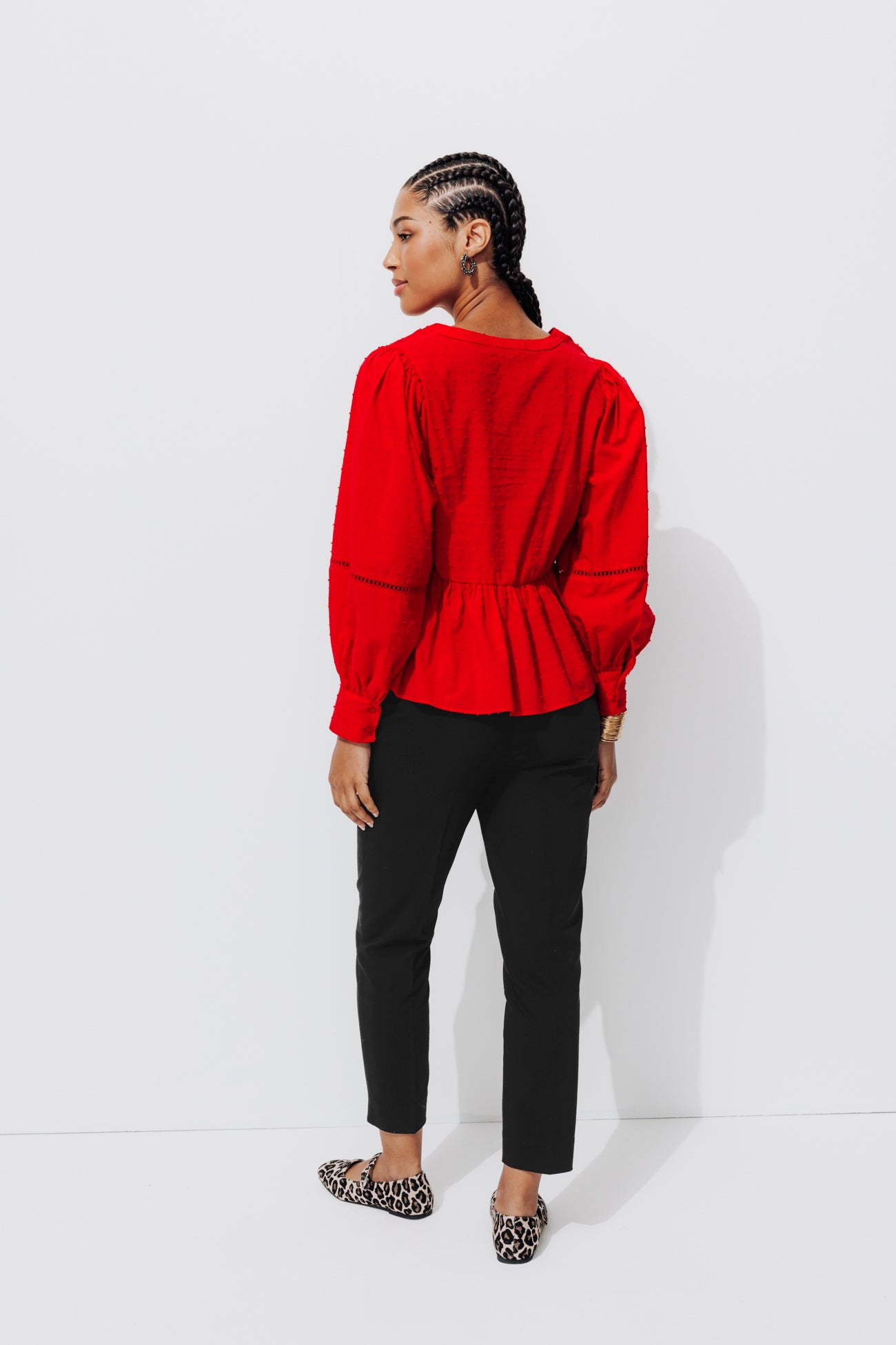 Plain cigarette trousers - Navy blue