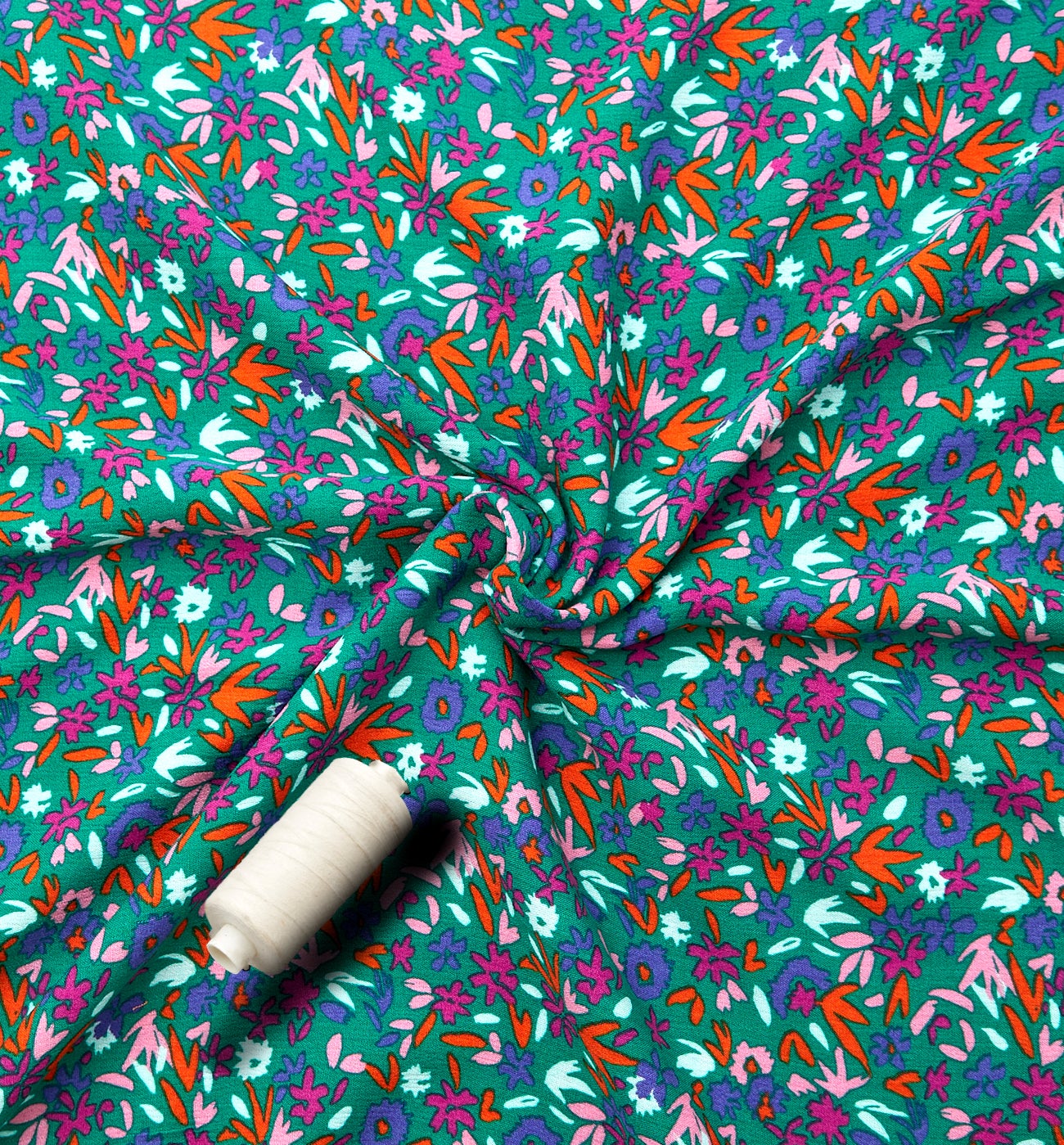 2m crinkle viscose fabric cut - IMPRIME GAZON