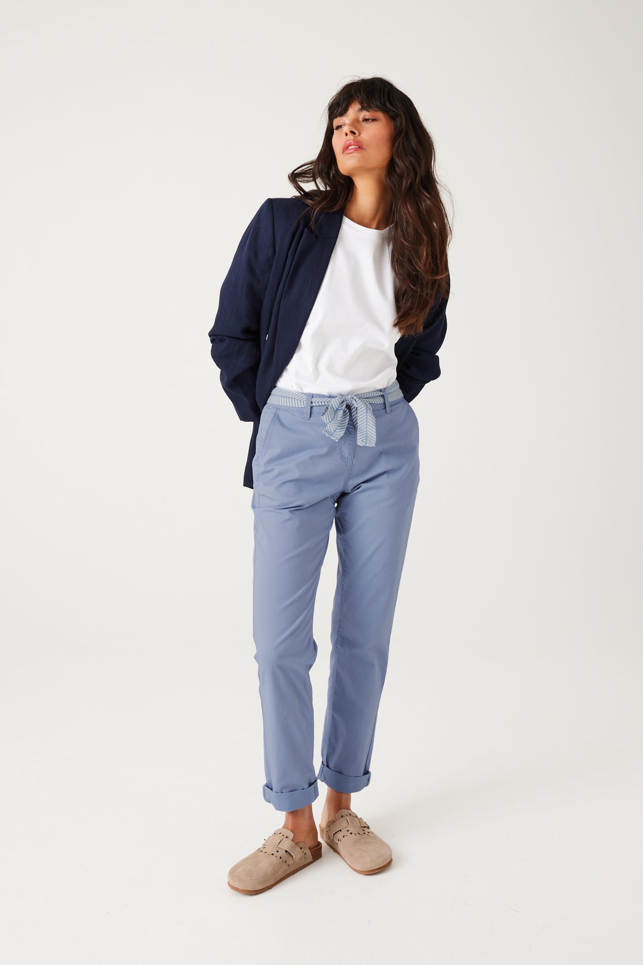 Belted chinos - Ochre