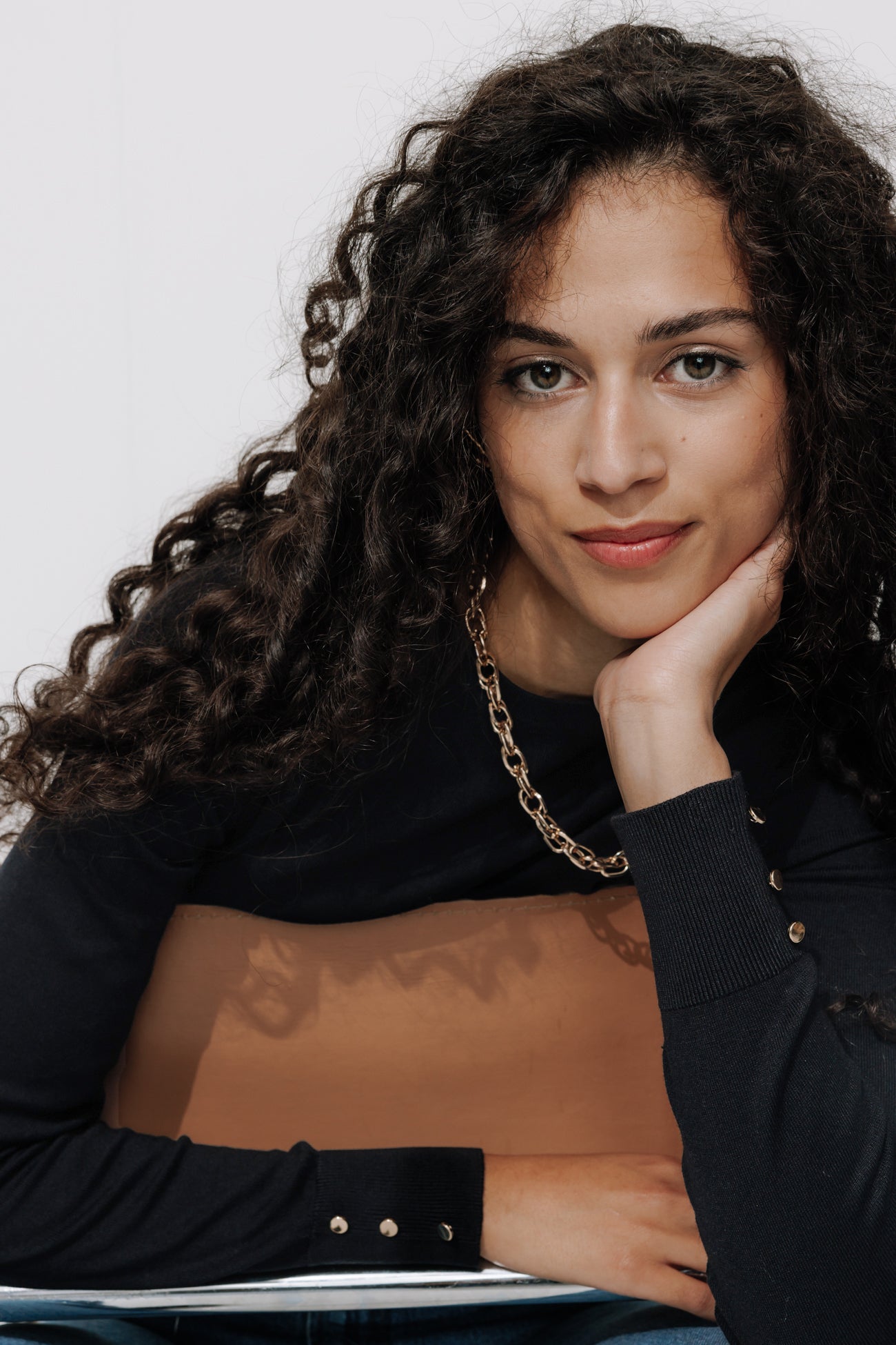 Ecodesign round-neck jumper - Black