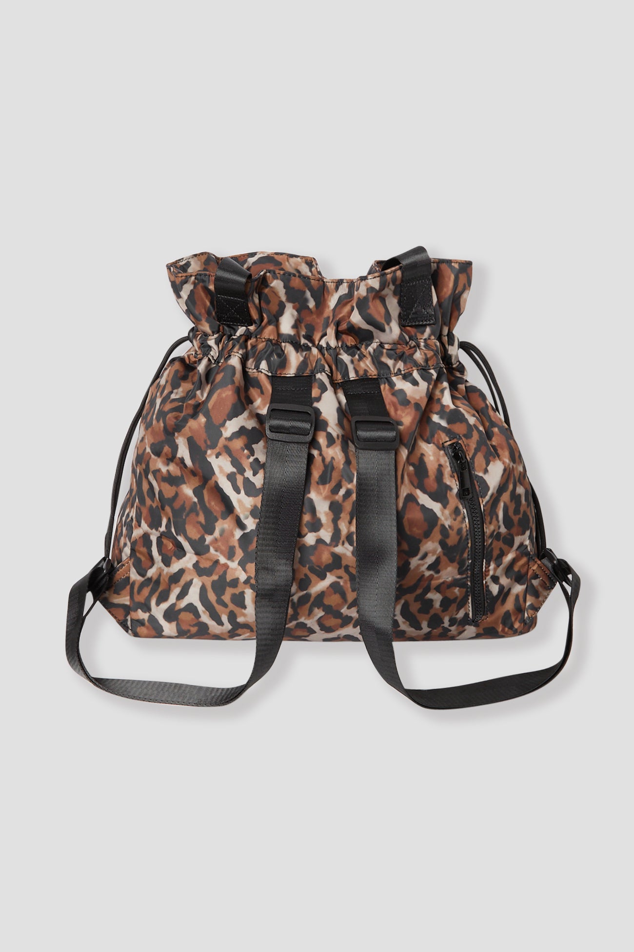 Water-resistant leopard bag - Camel print