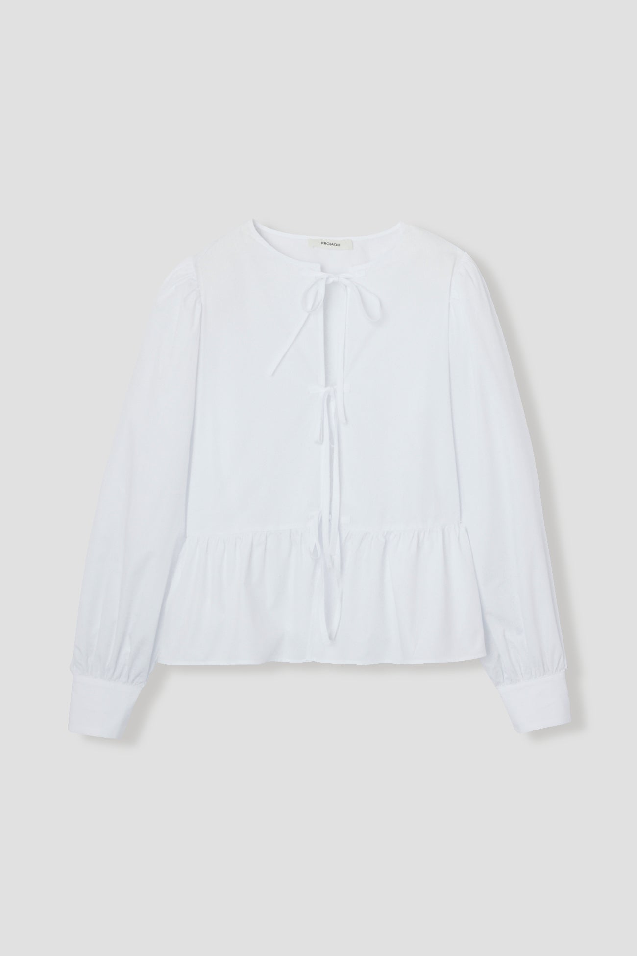 Tie-front shirt - Black