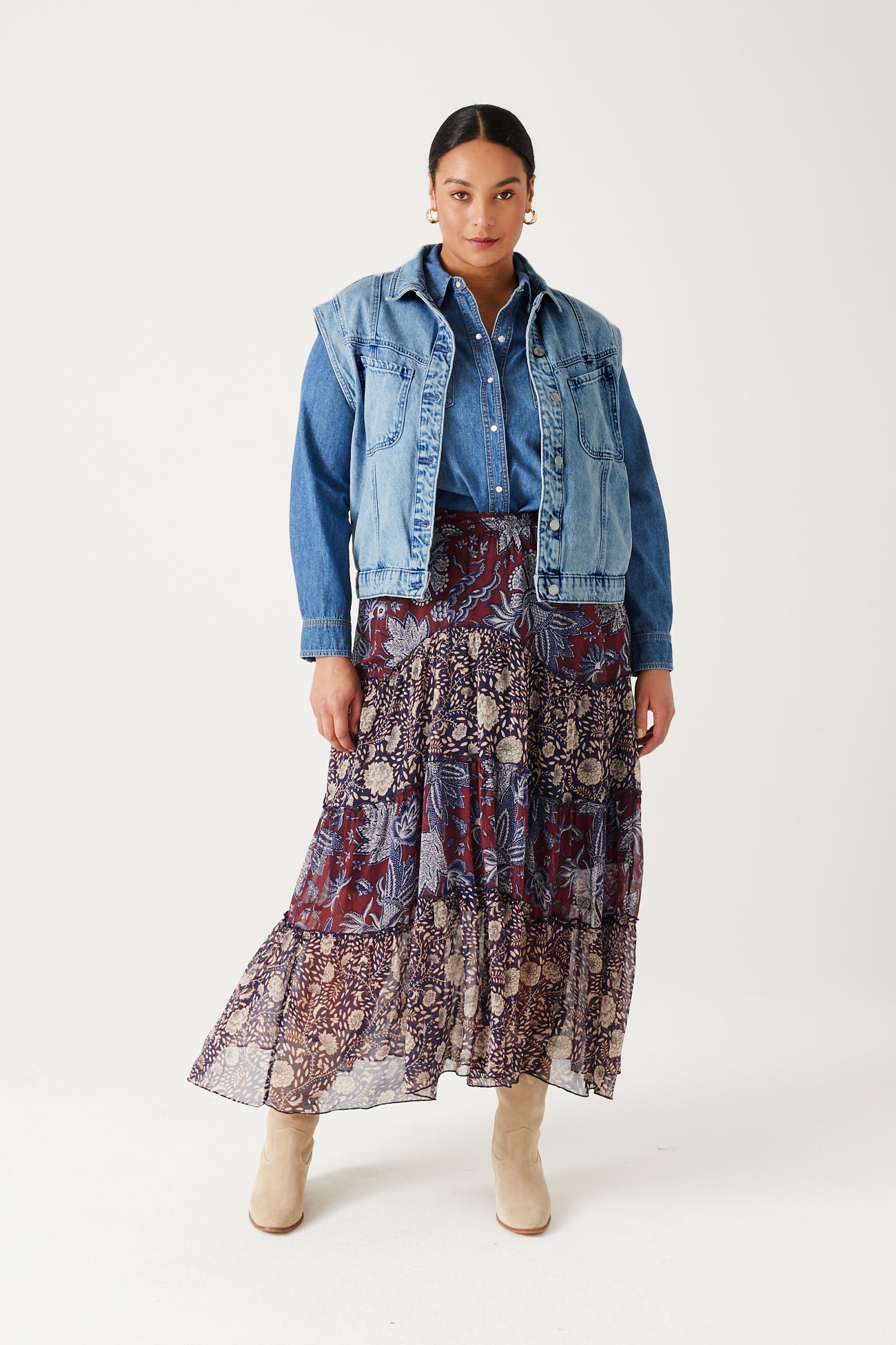 Denim waistcoat jacket - Light denim