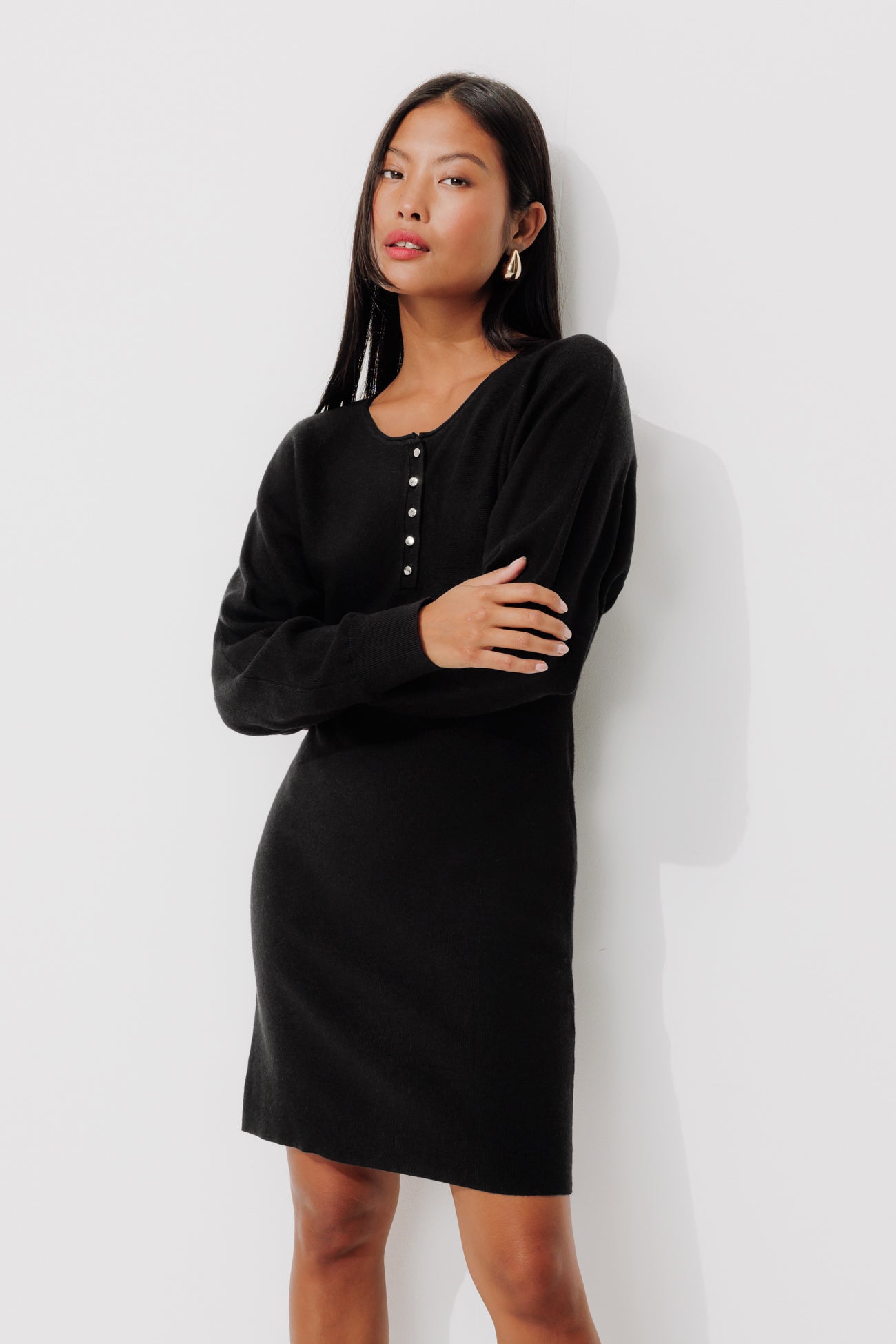 Short jumper dress - Black