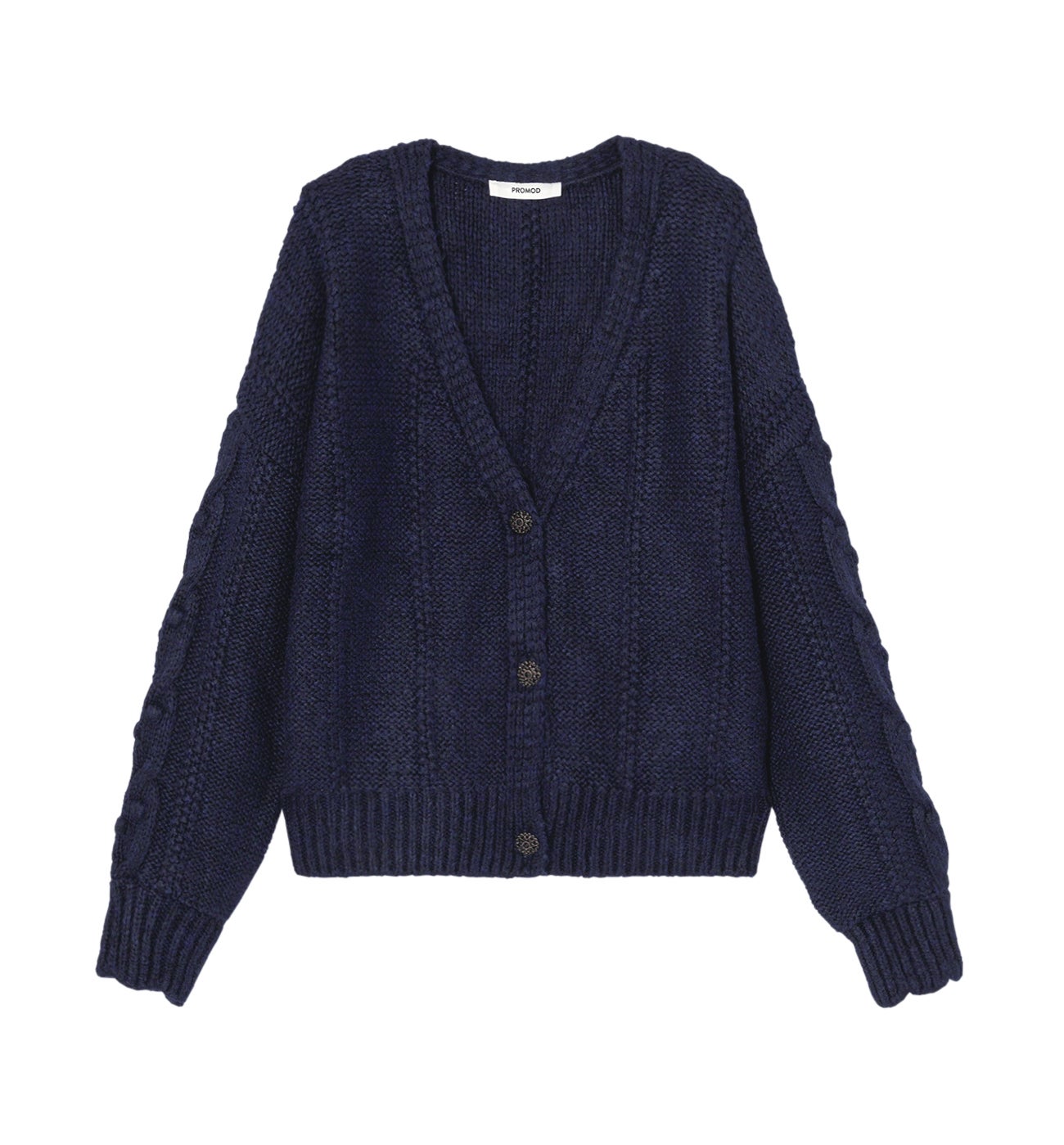 Cable knit cardigan - Ecru