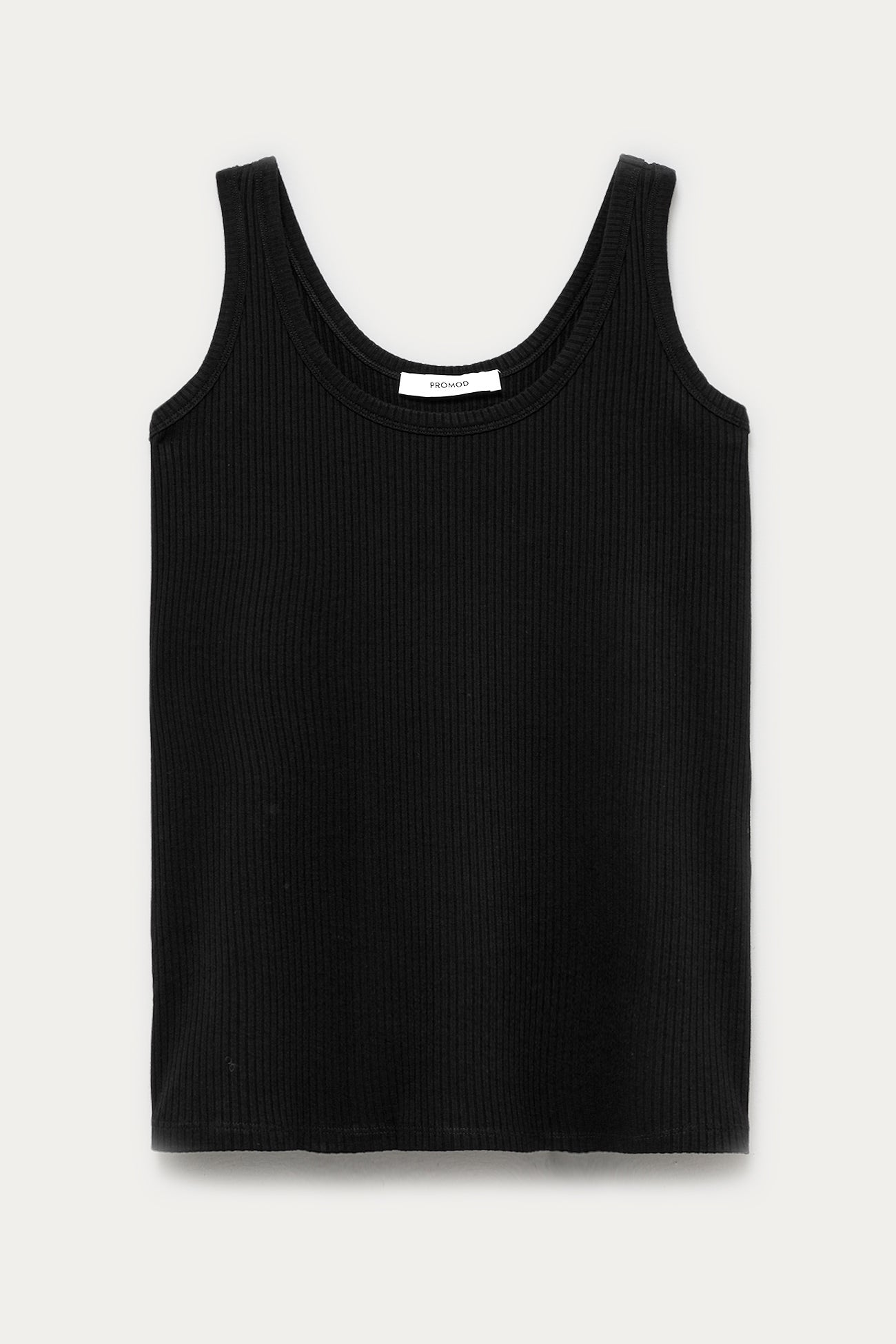 Ribbed sleeveless top - Ecru