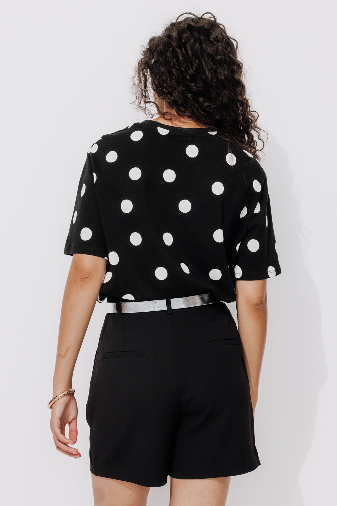 Dotted t-shirt - Black print