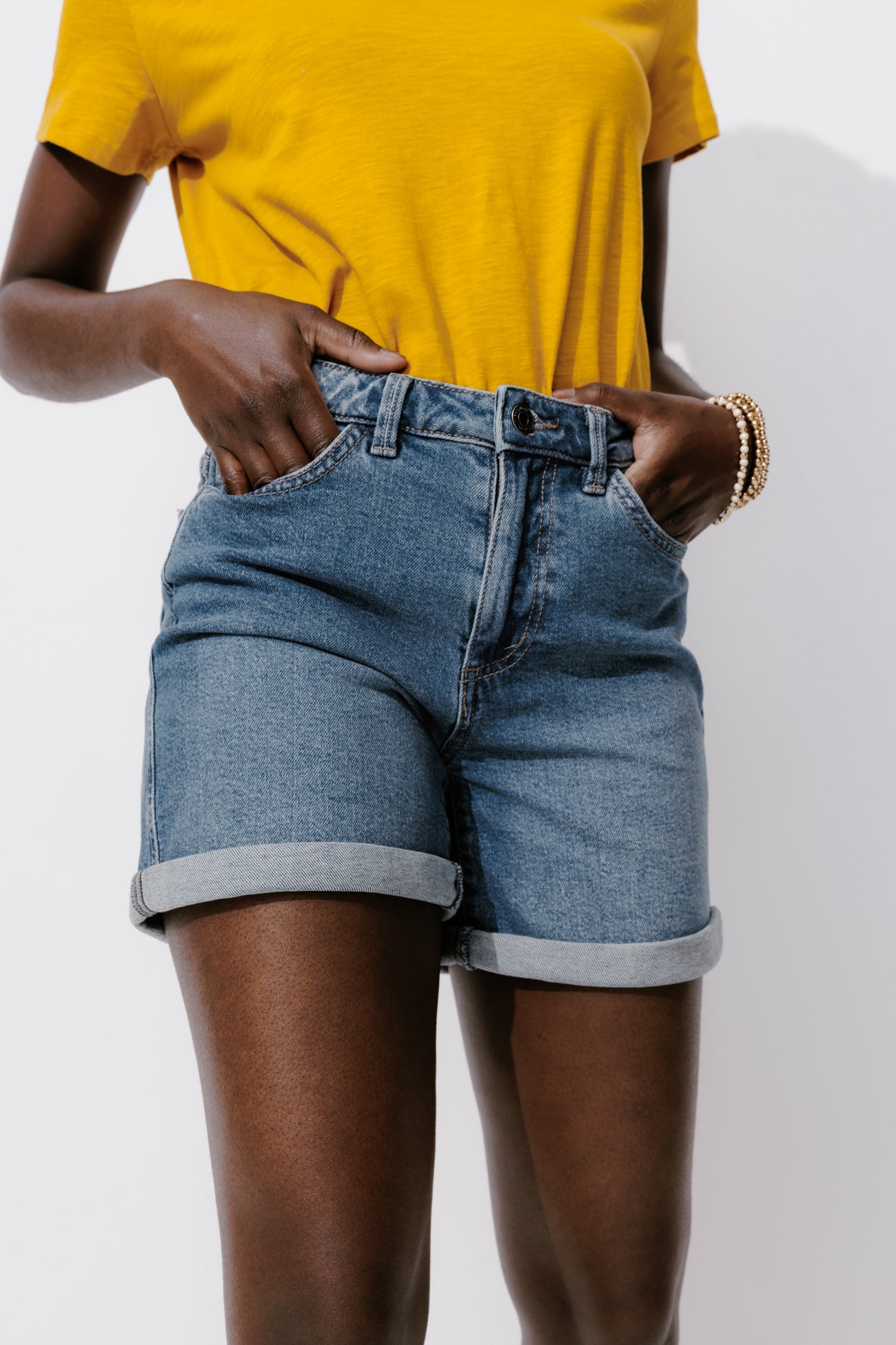 Denim shorts - Medium denim