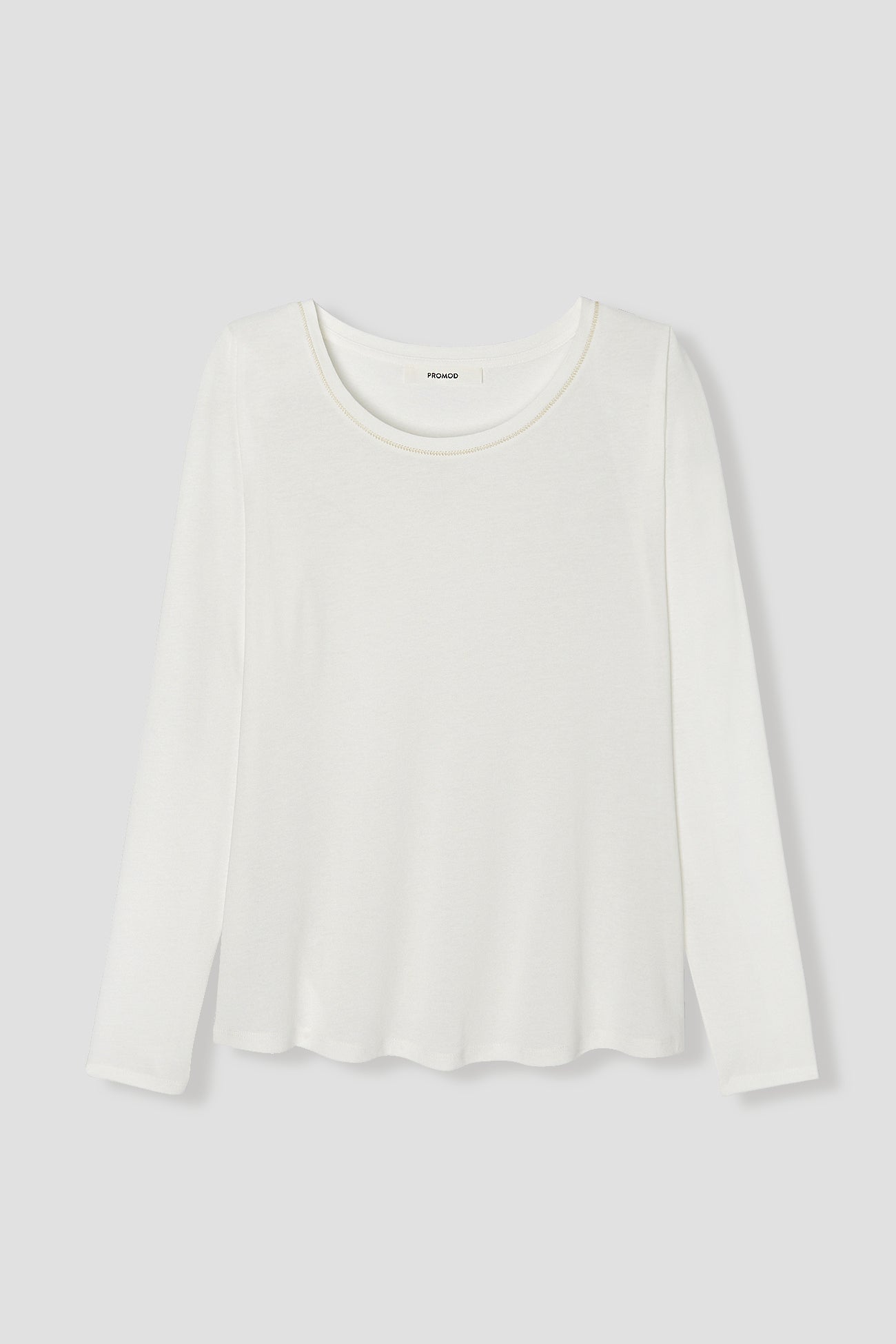 Round-neck top - Ecru