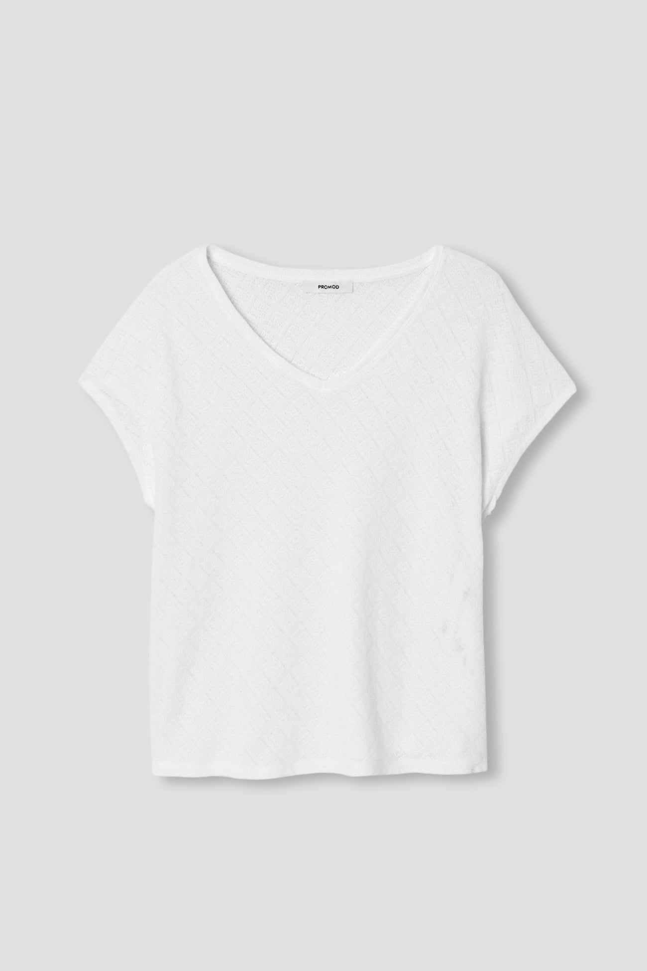 Pointelle t-shirt - Ecru