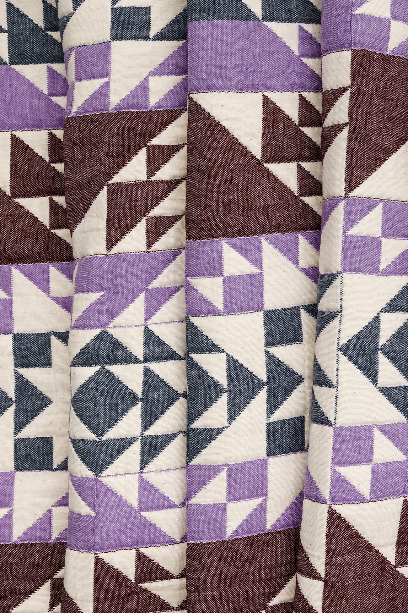 Padded jacquard 2m fabric cut - Ecru print