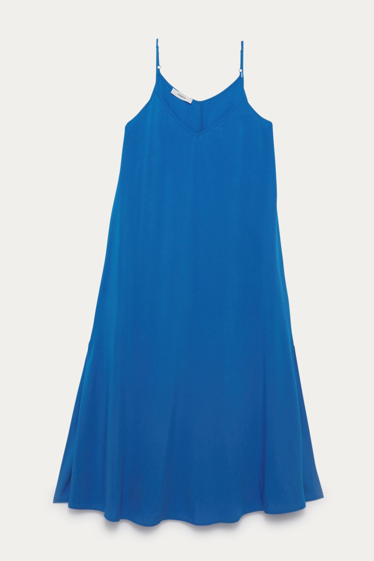 Long strappy dress - Pink print