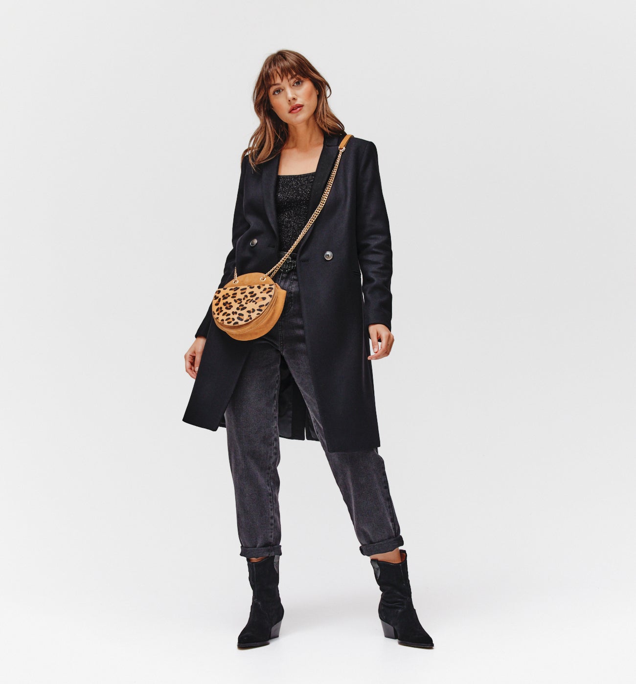 Glitzy rib knit jumper - Bordeaux red