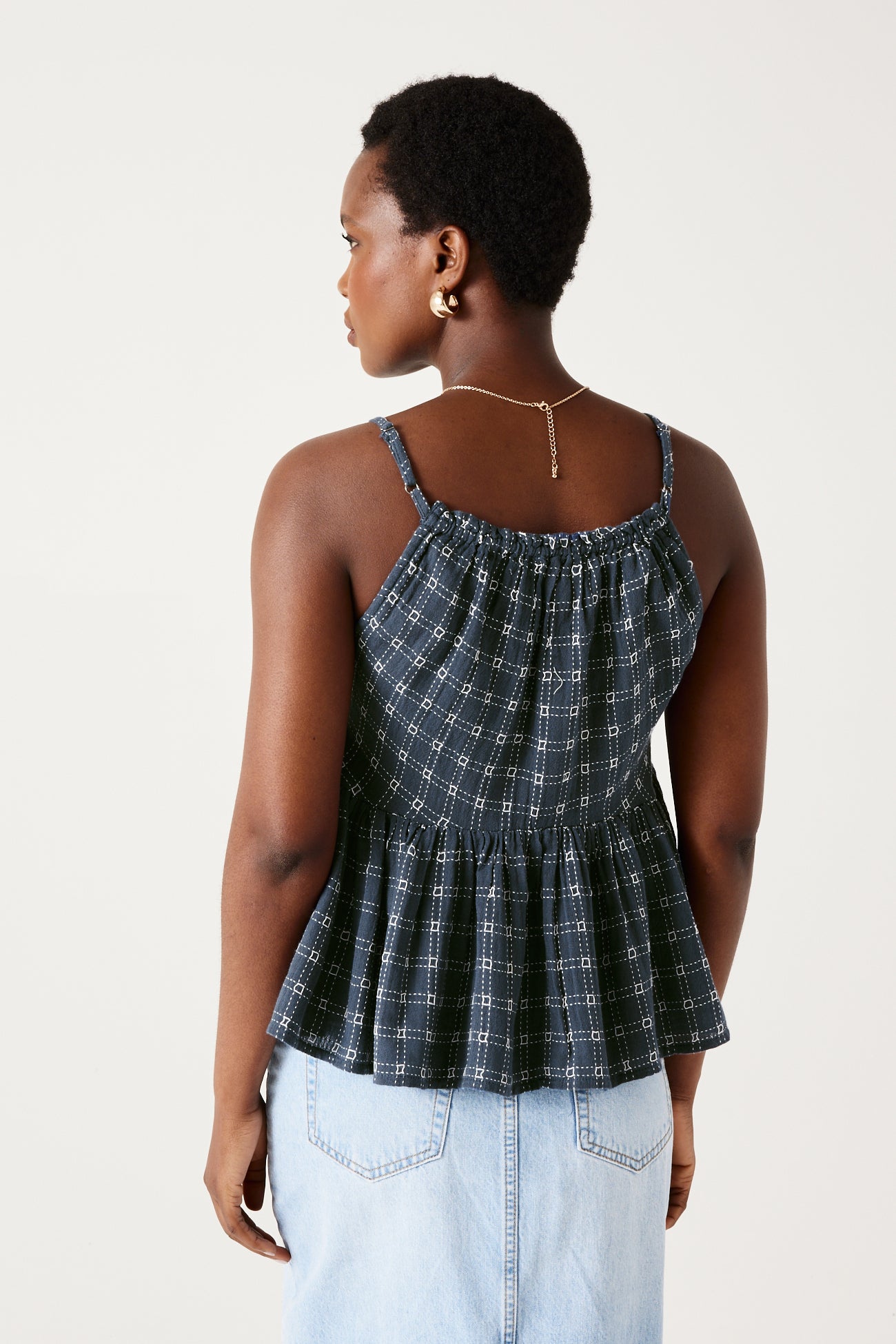 Gauze cotton top - Ecru