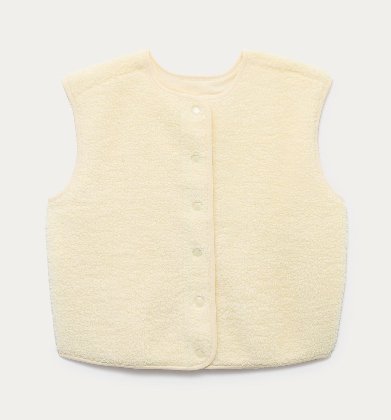 Snug sleeveless jacket - Chestnut brown