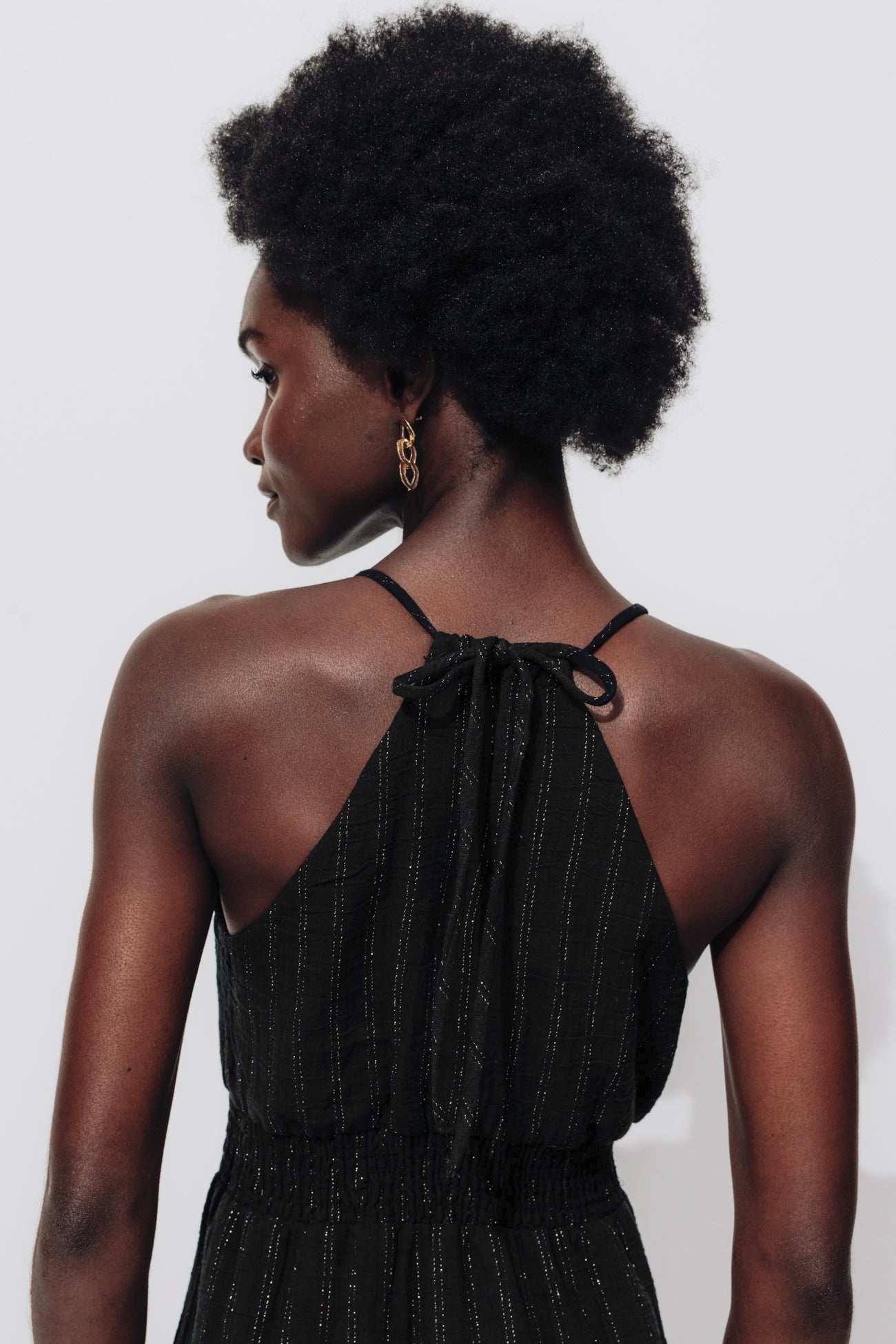 Long strappy dress - Sand