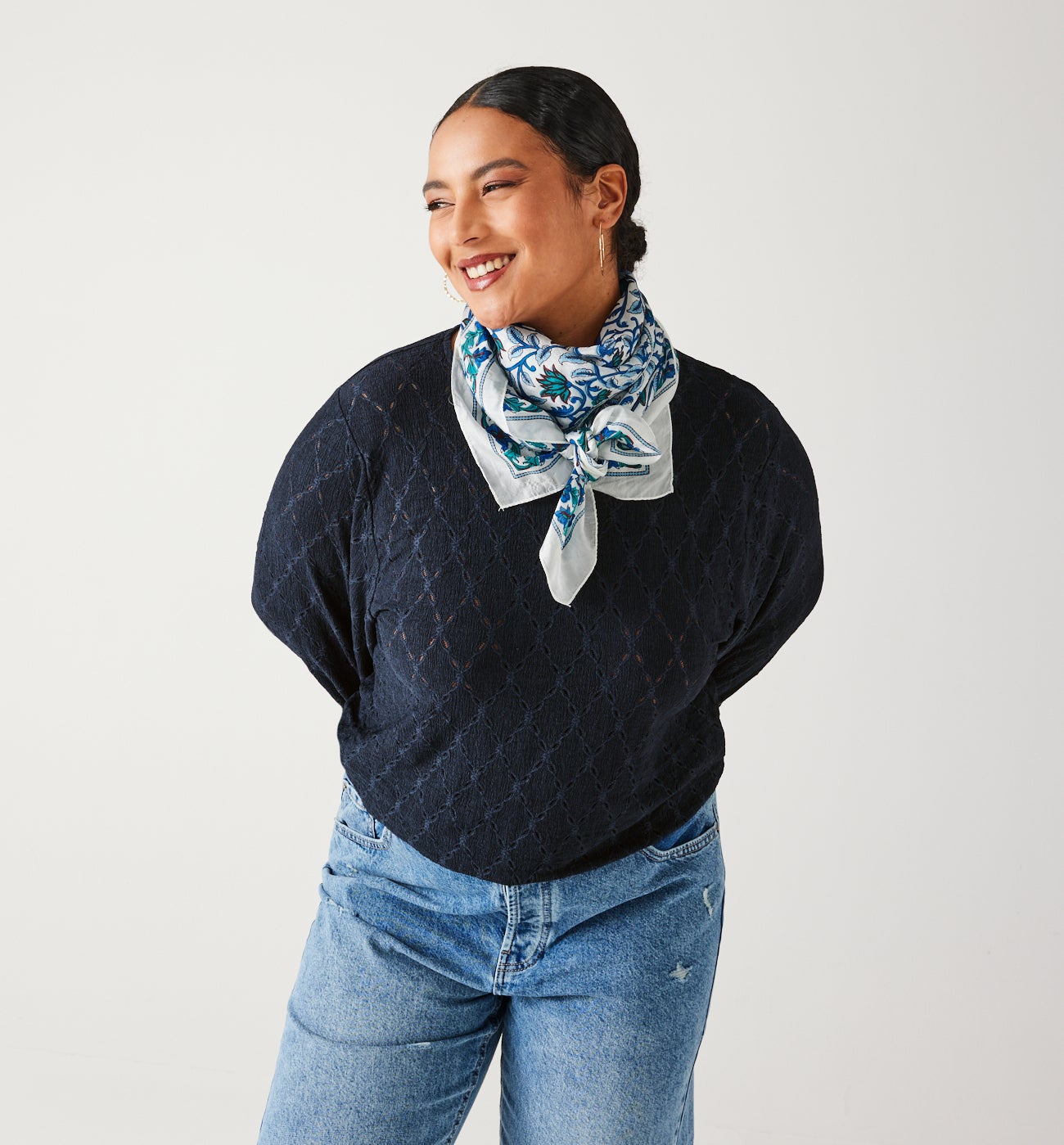 Openwork top - Navy blue