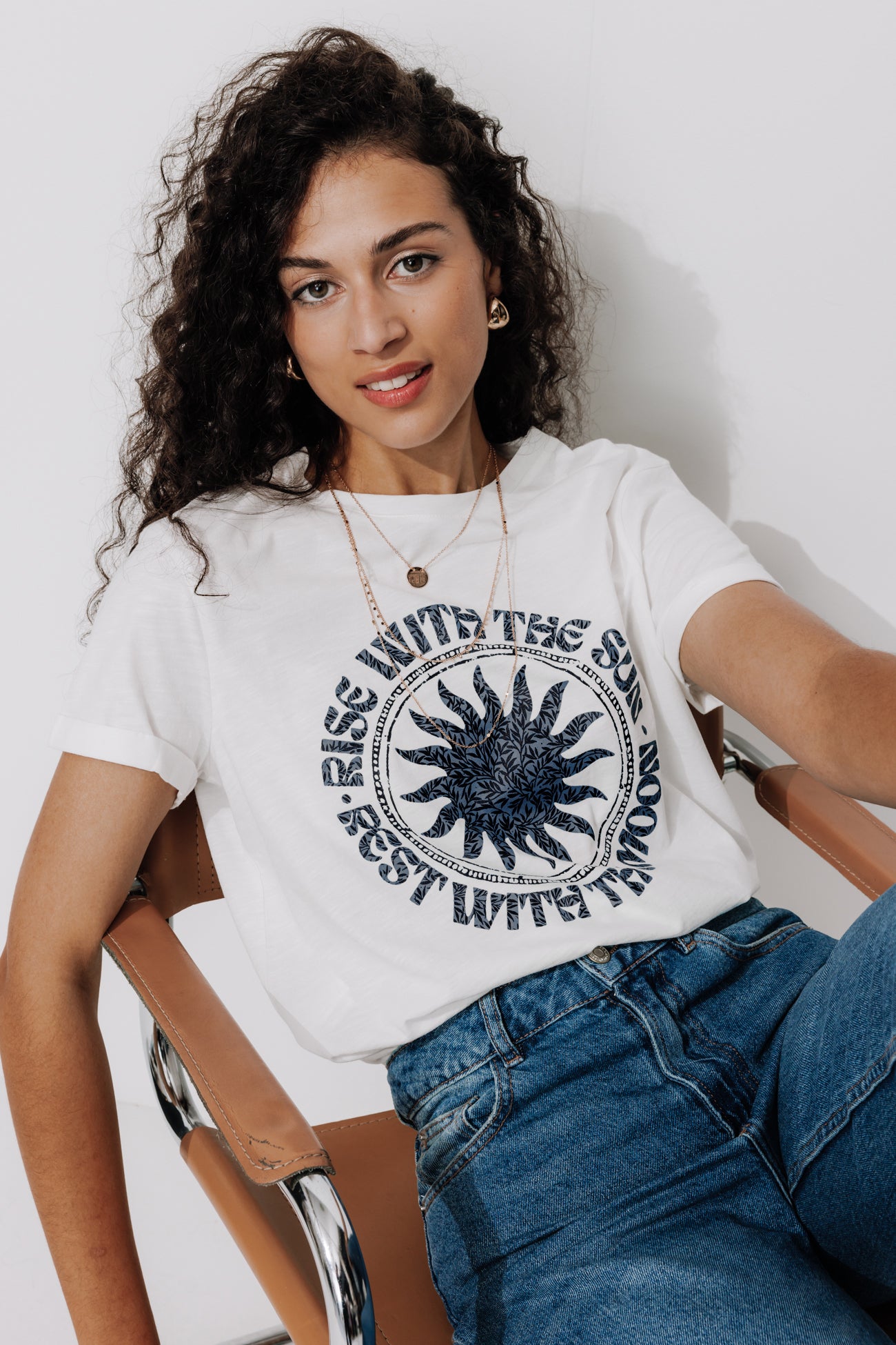 Ecodesign t-shirt - Ecru print