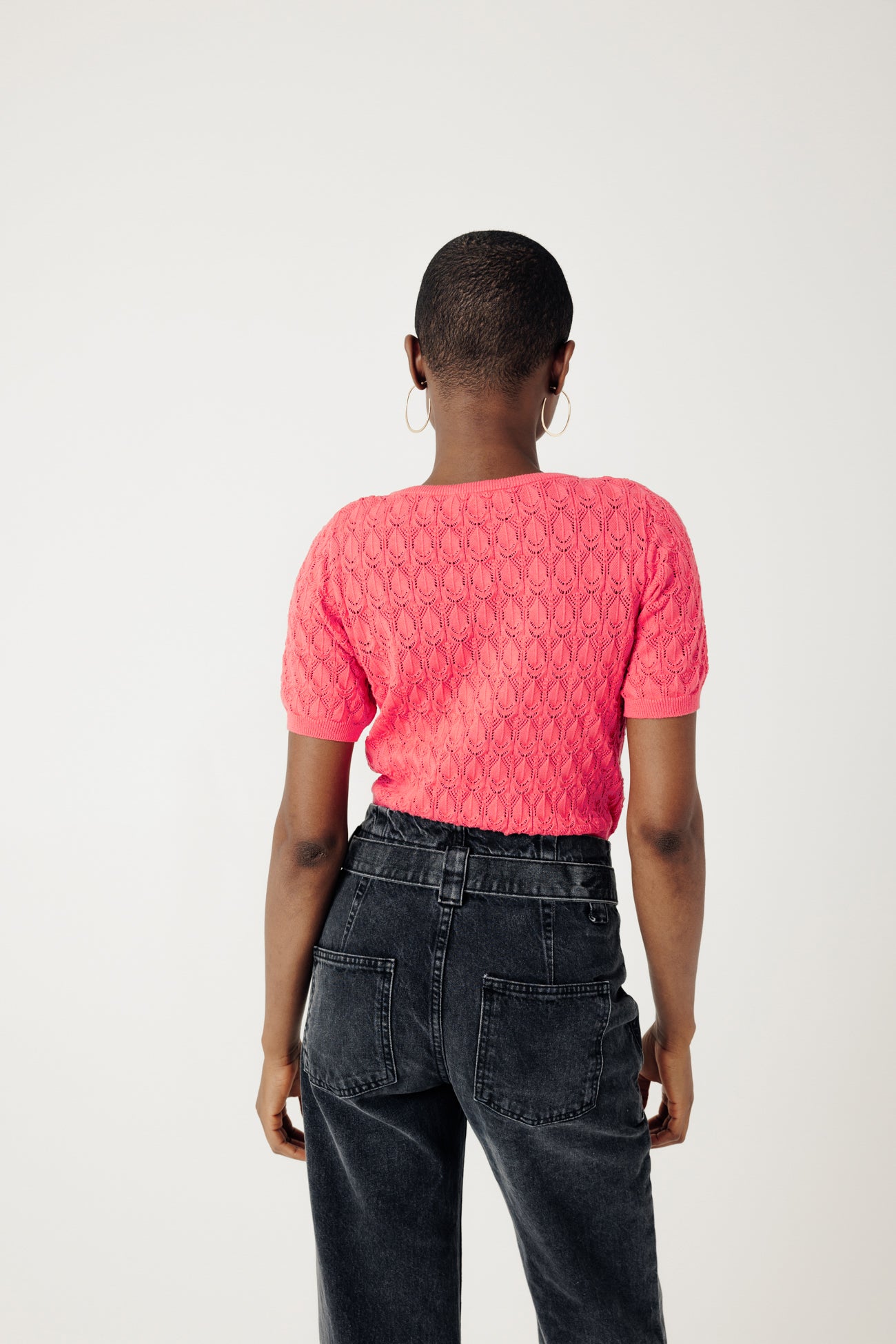 Eco-responsible jumper - Fuchsia