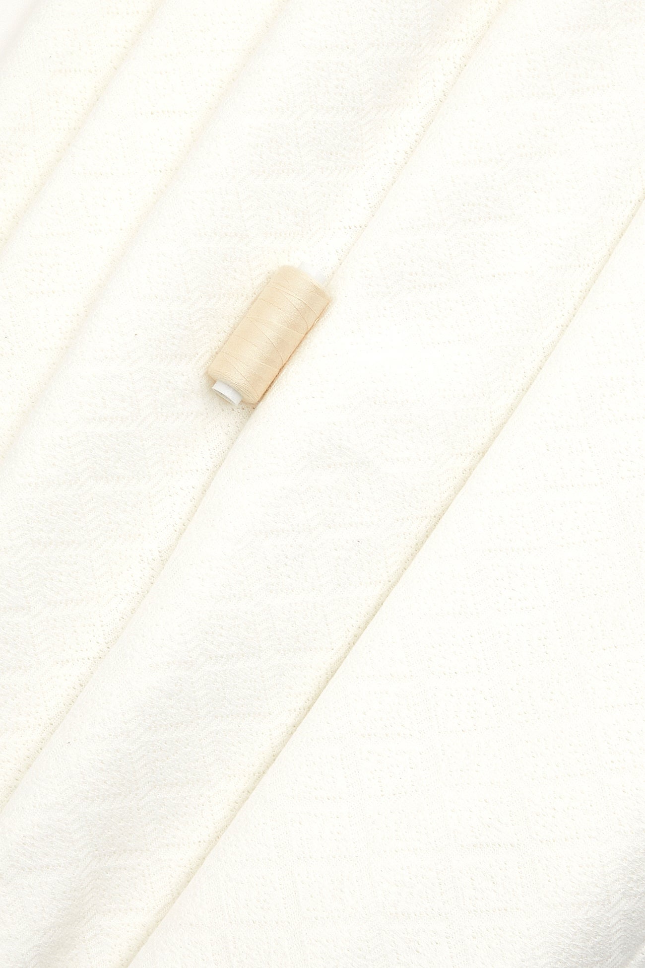 Plain padded 2m fabric cut - Ecru