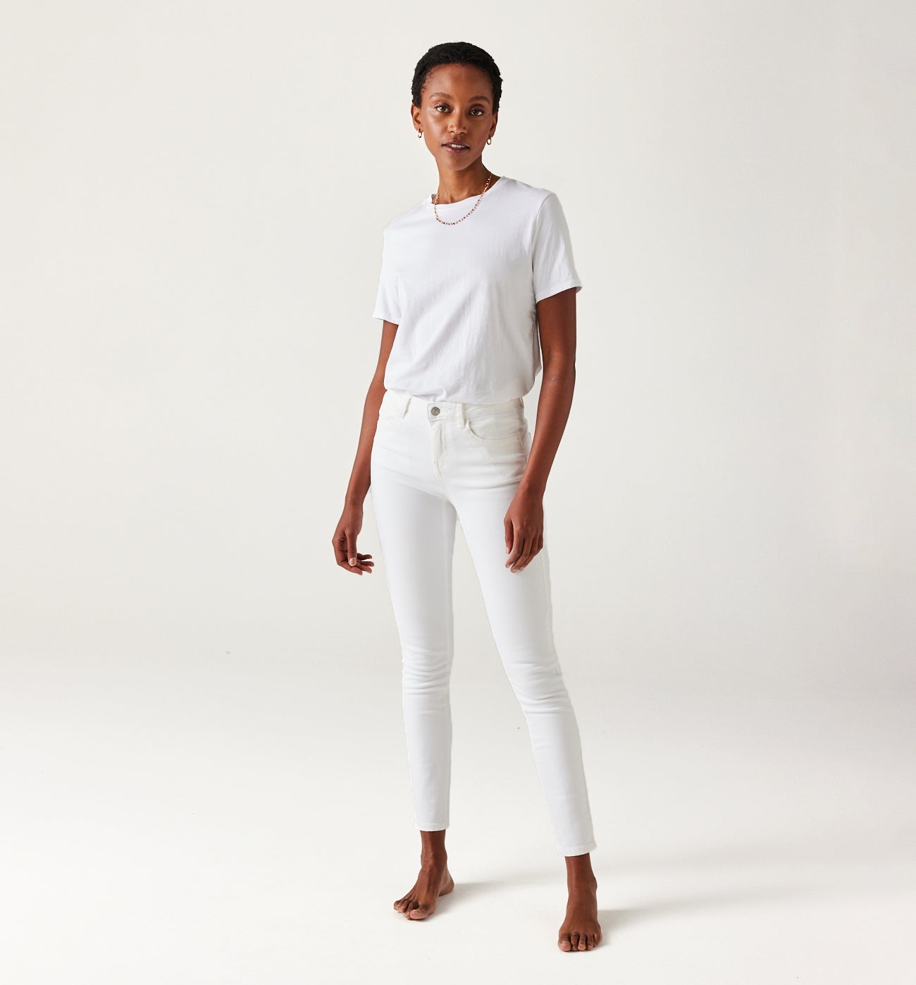 ERNEST push-up skinny jeans - White