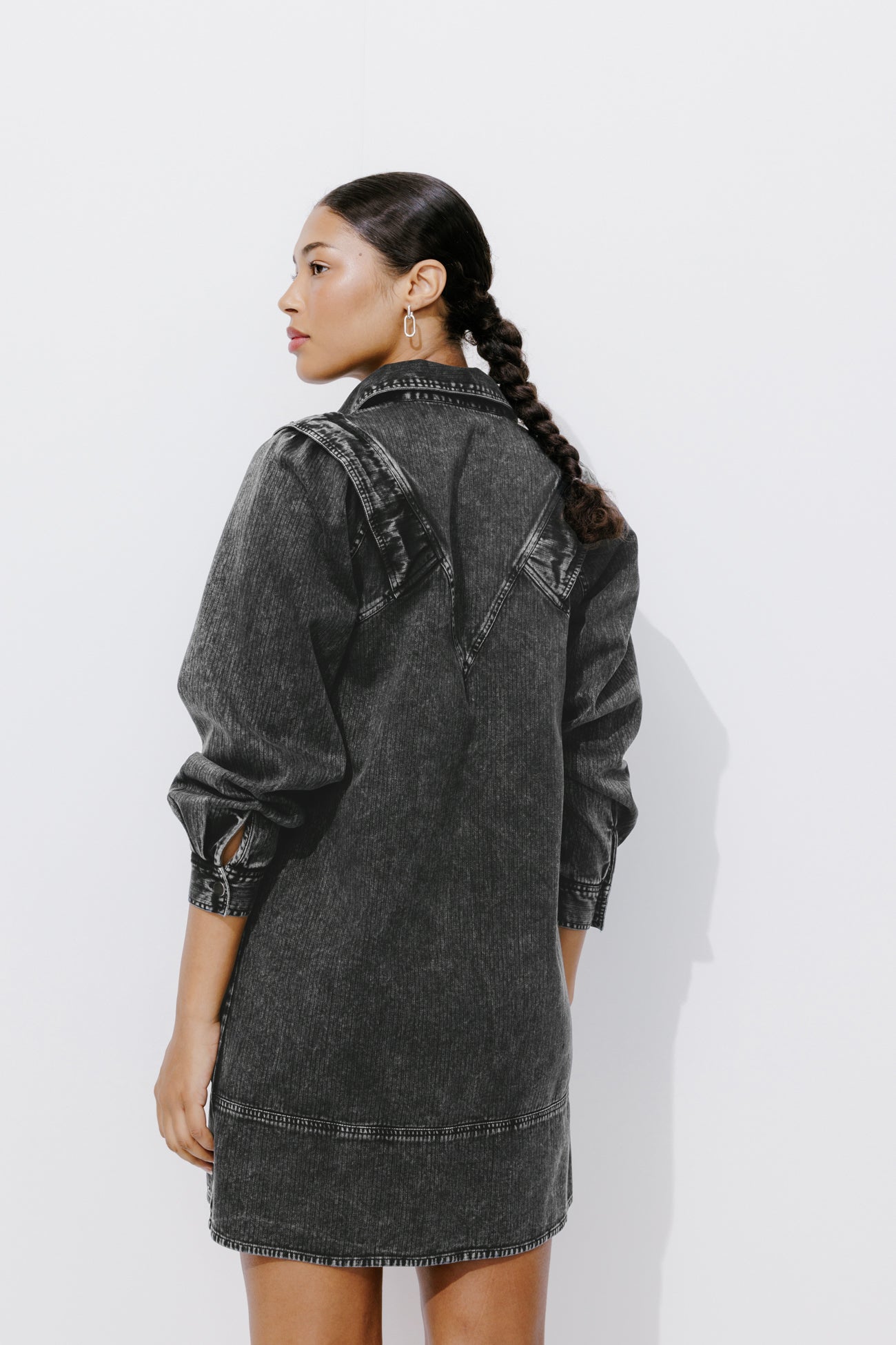 Denim shirtdress - Grey denim