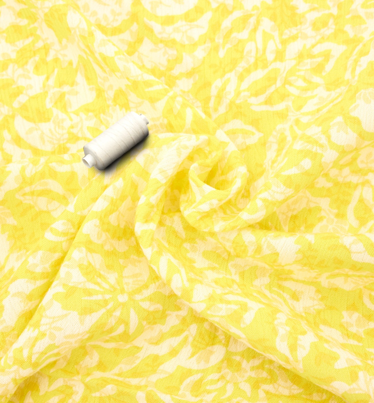 3m crinkle viscose fabric cut - Mandarine print