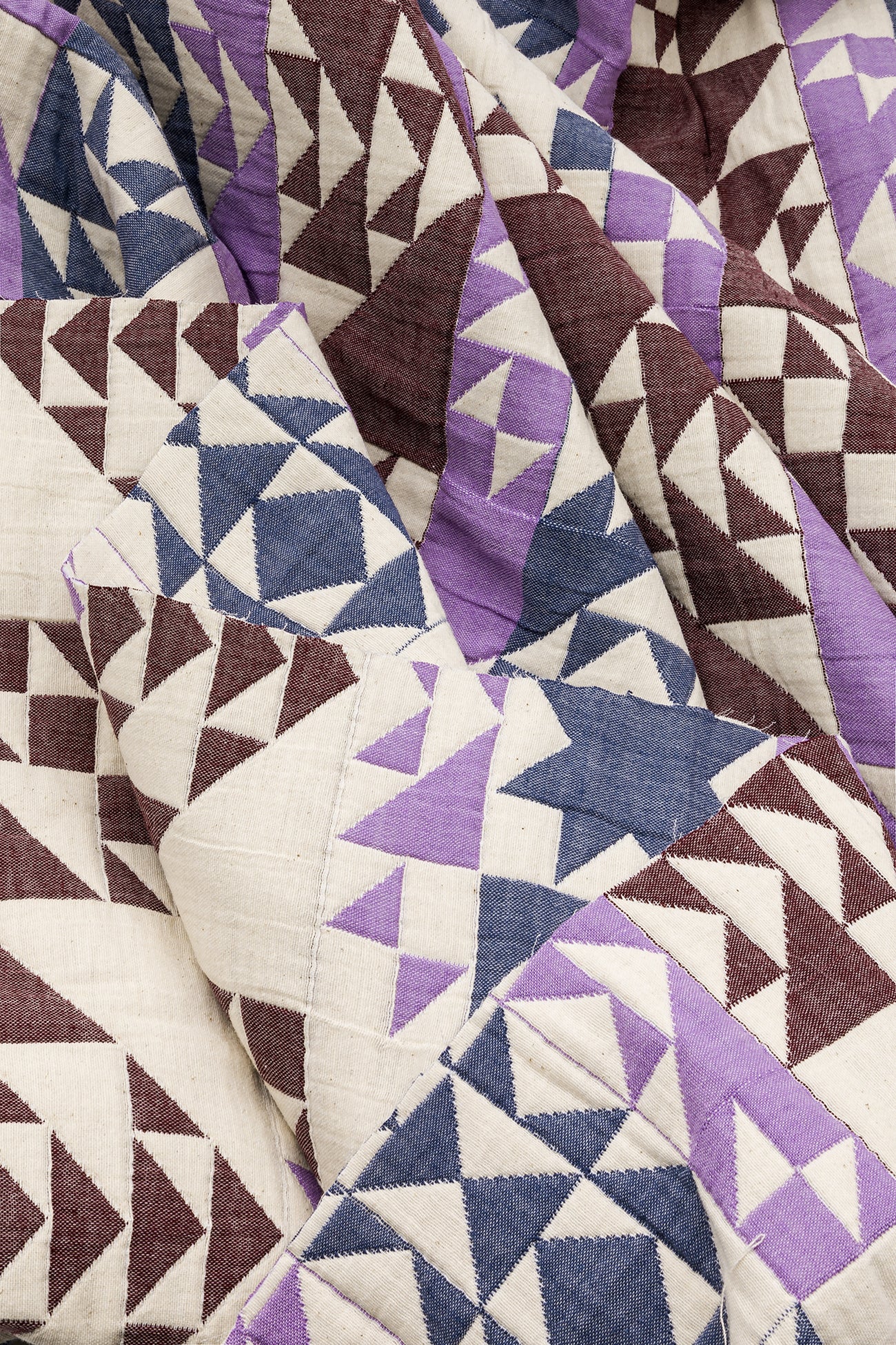 Padded jacquard 2m fabric cut - Ecru print