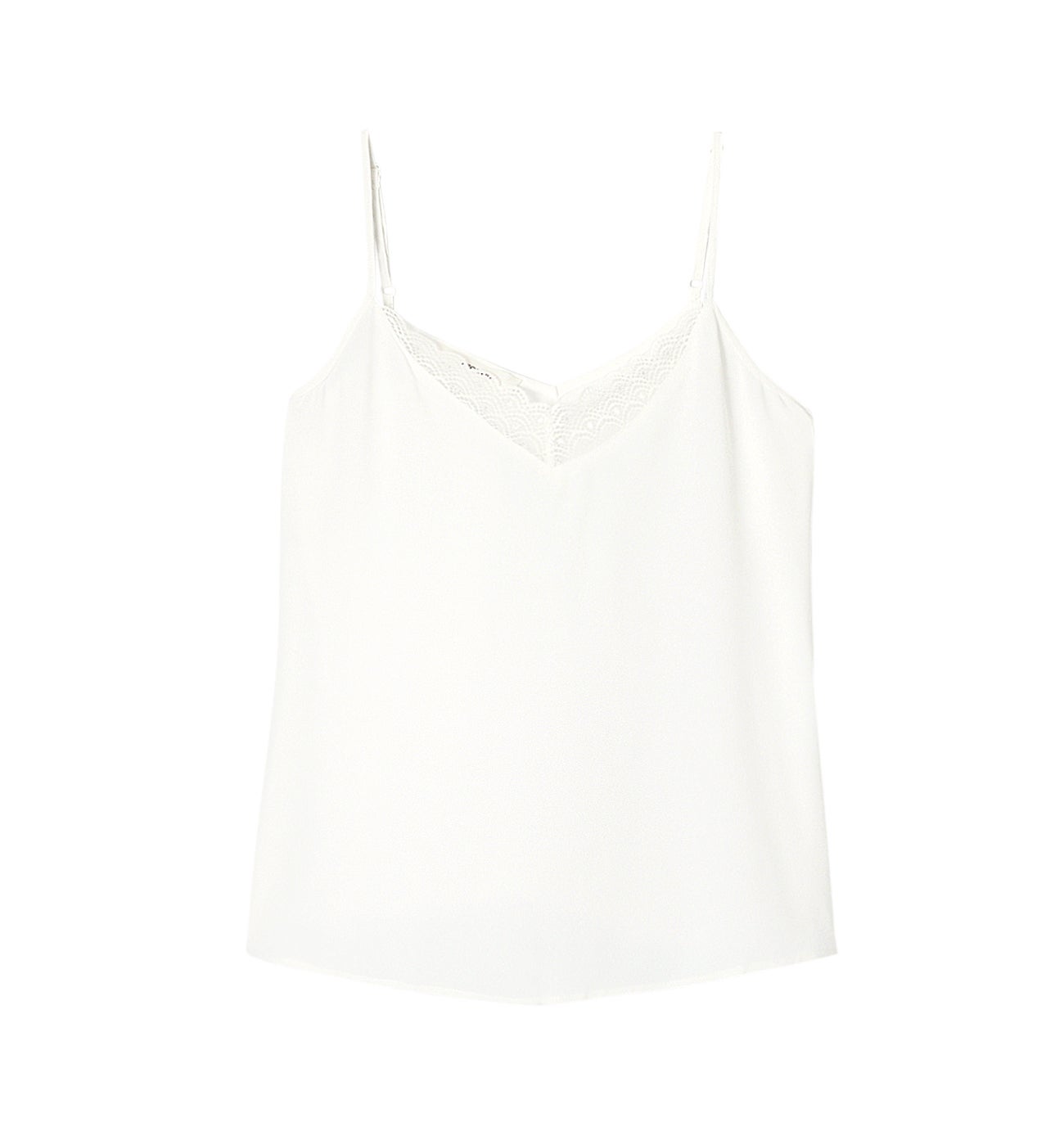 Patterned strappy top - Ecru