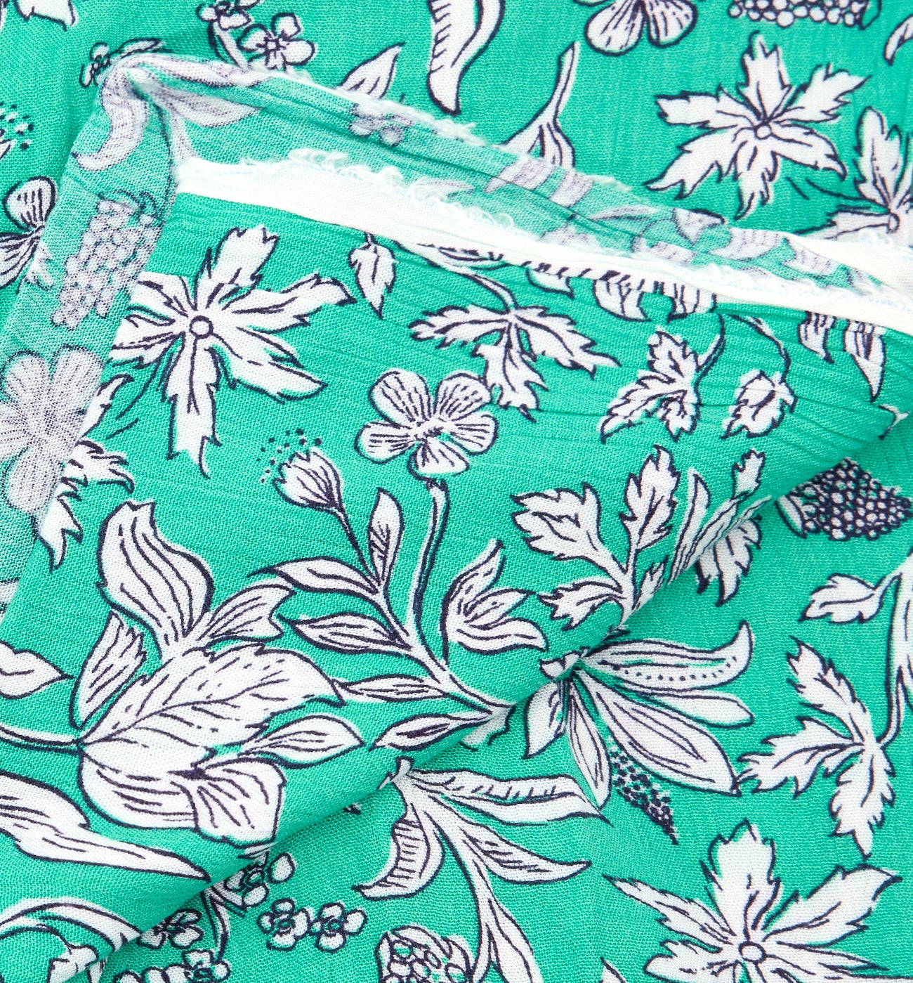 3m crinkle viscose fabric cut - Mandarine print