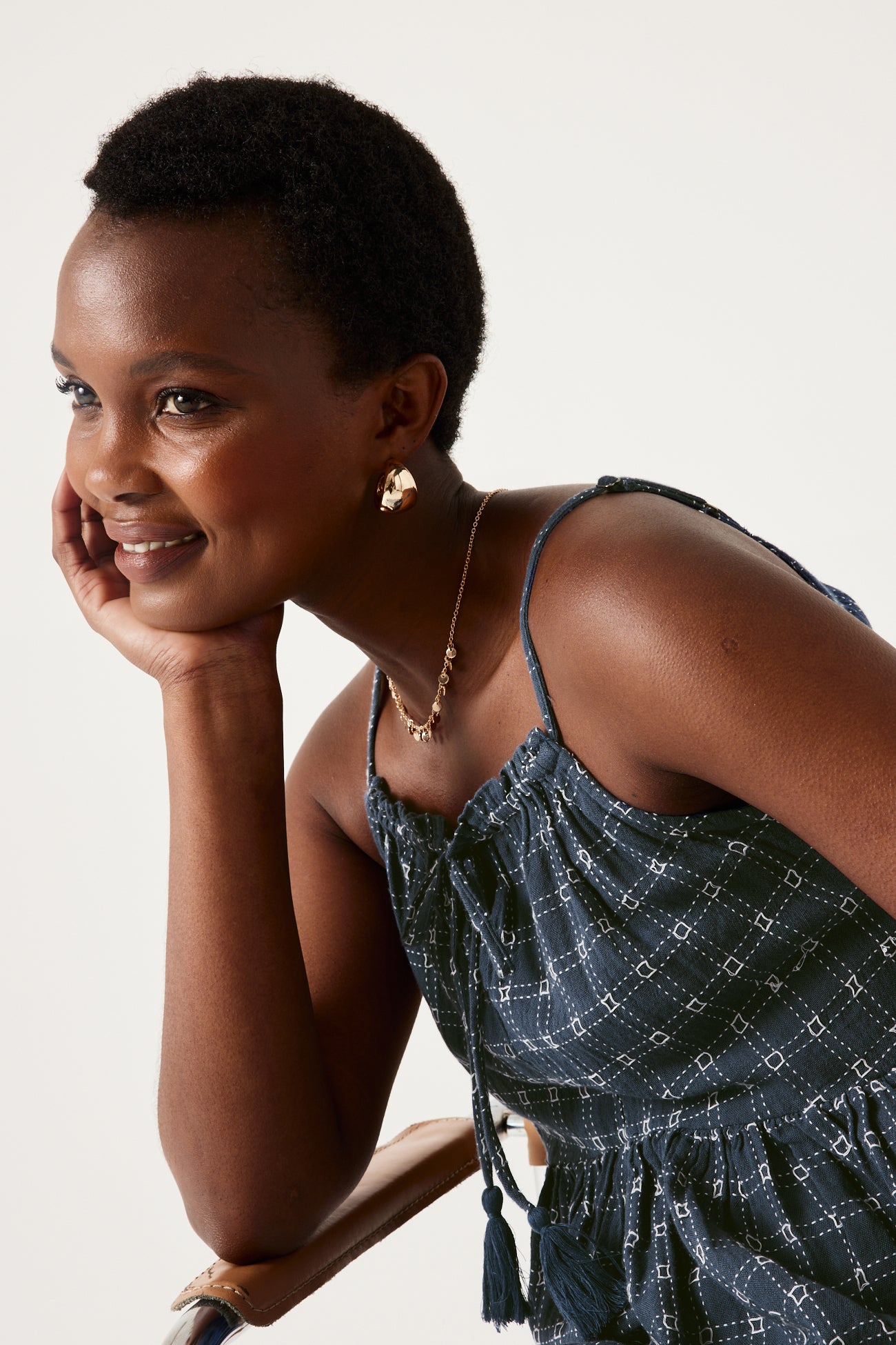 Gauze cotton top - Ecru