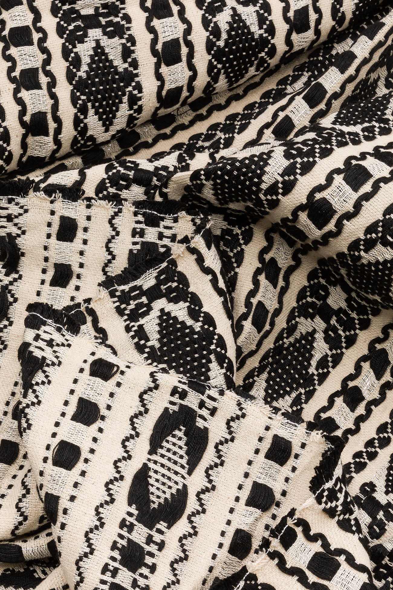 Jacquard 2m fabric cut - Black print