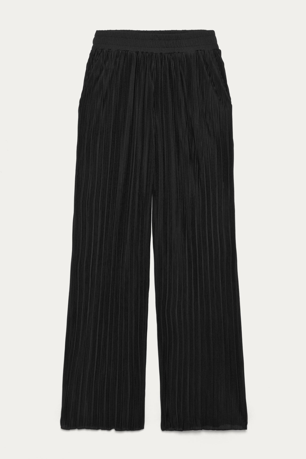 Wideleg plissé trousers - Blue