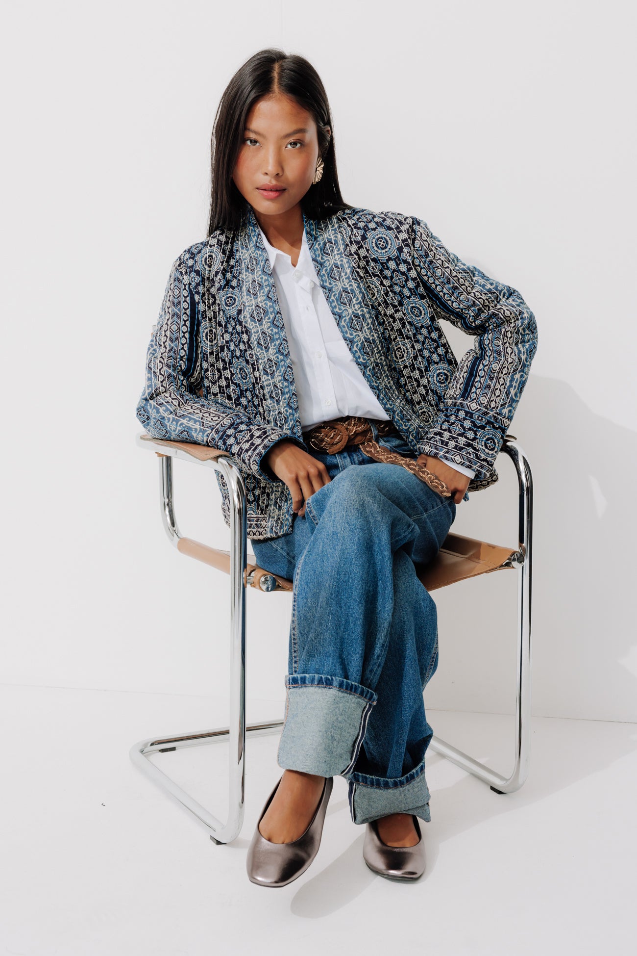 Patterned padded jacket - Multicolour print