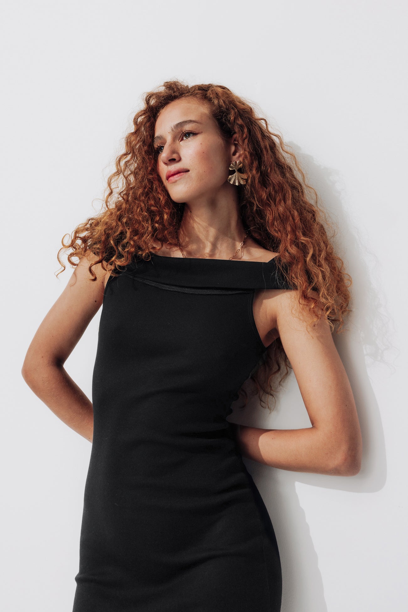 Bardot neckline top - Black