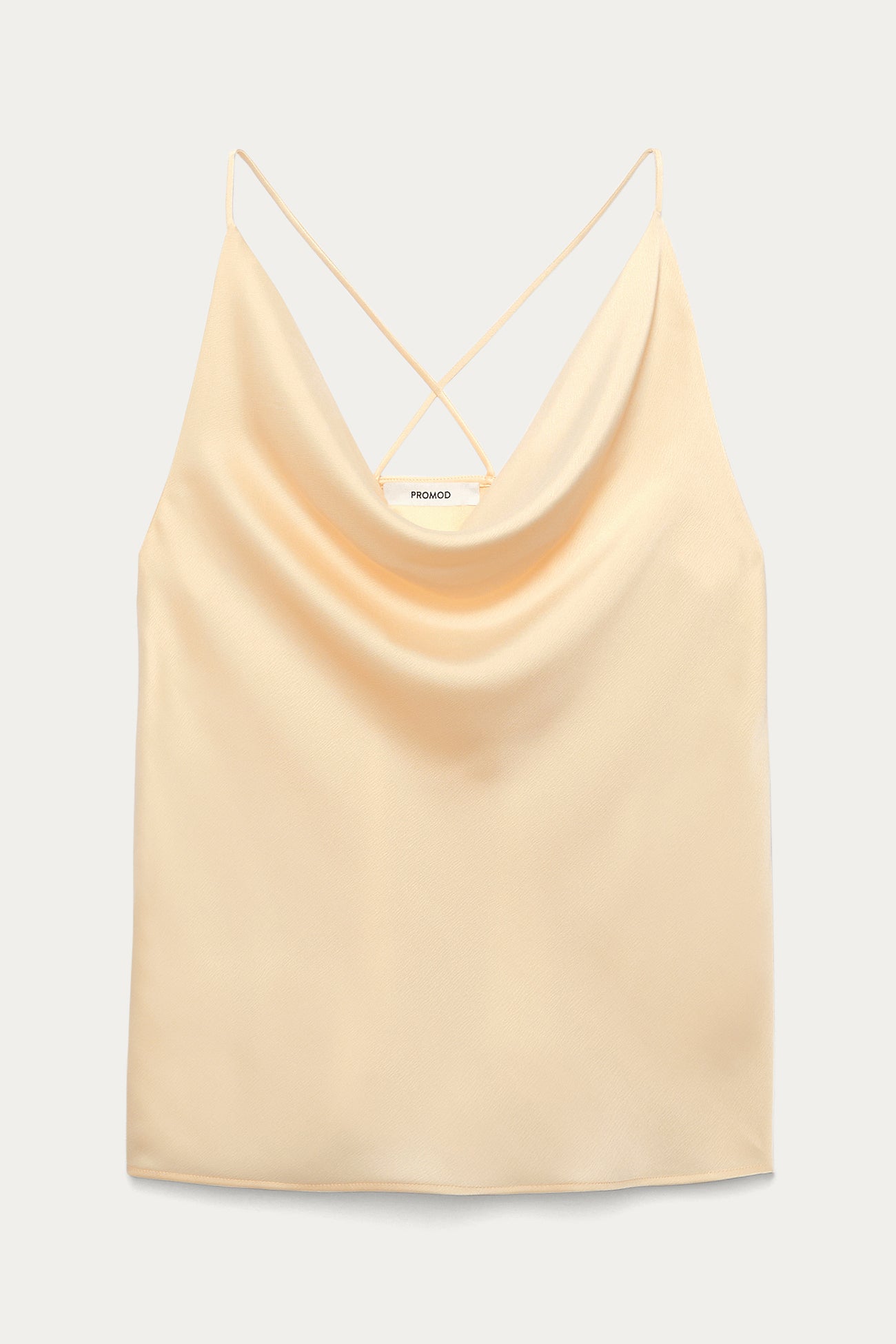 Satin strappy top - Navy blue