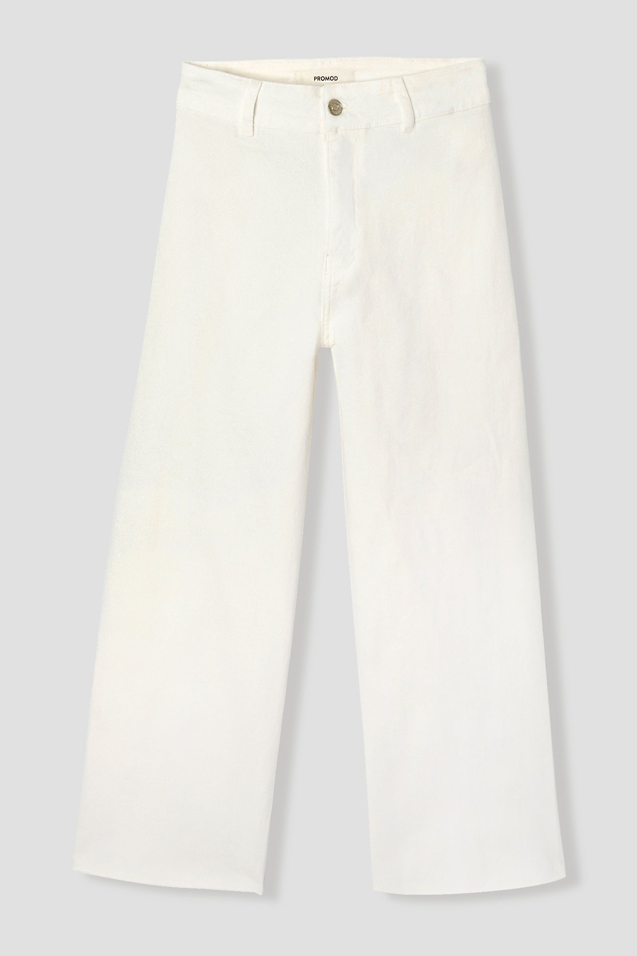 High-waist wideleg trousers - Beige