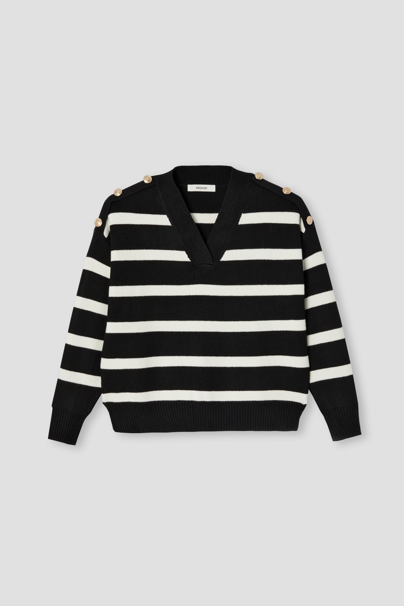 Striped nautical sweater - Black stripes