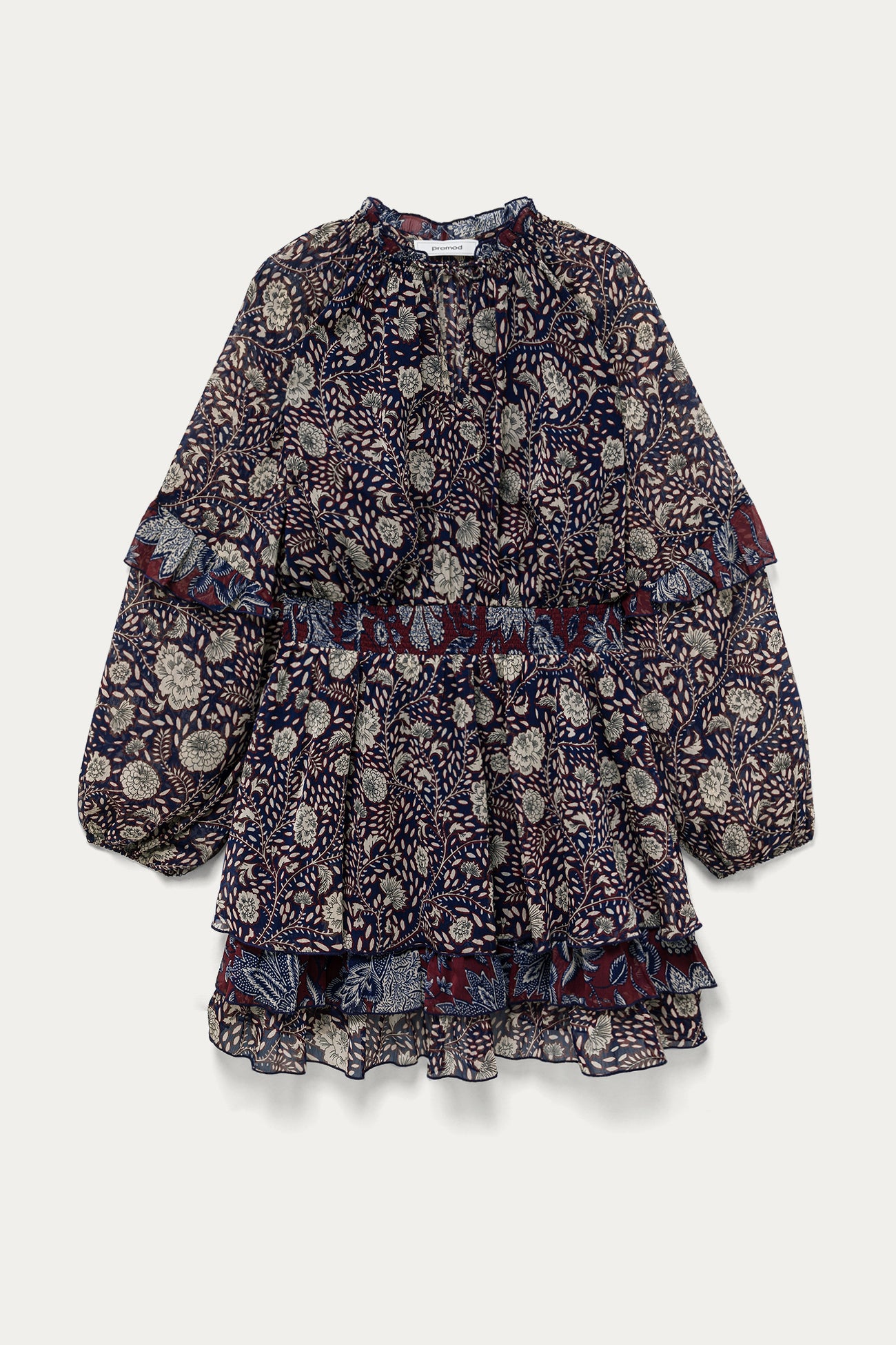 Short Indian motif dress - Multicolour print