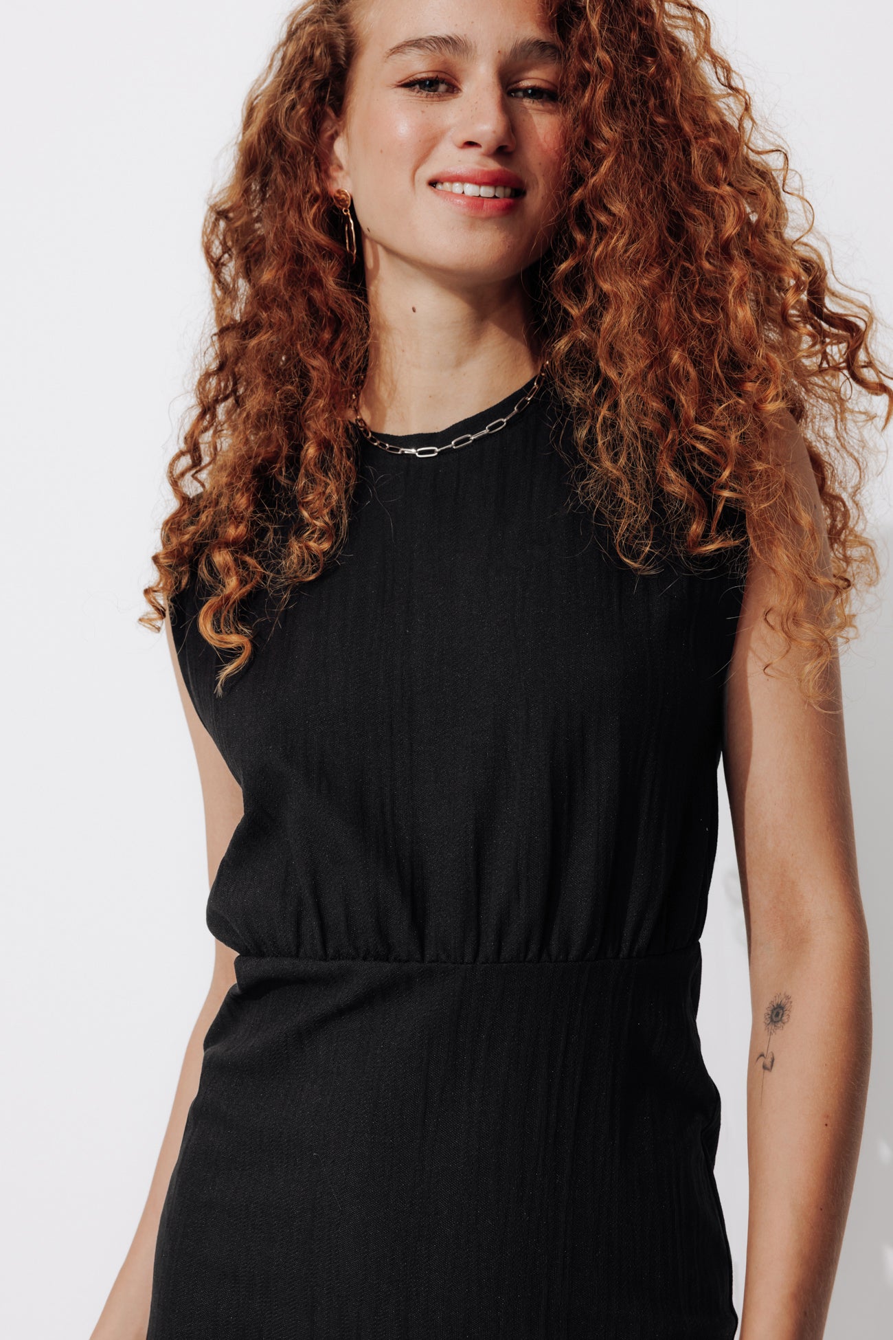 Sleeveless dress - Black