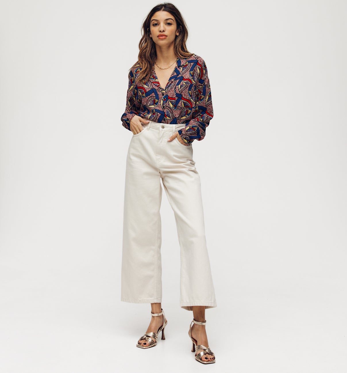 CASTILLE shirt sewing pattern - Ecru