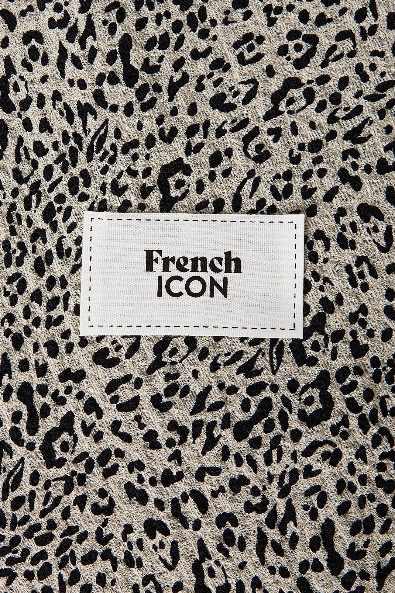 Set of 3 sewing labels - Ecru print