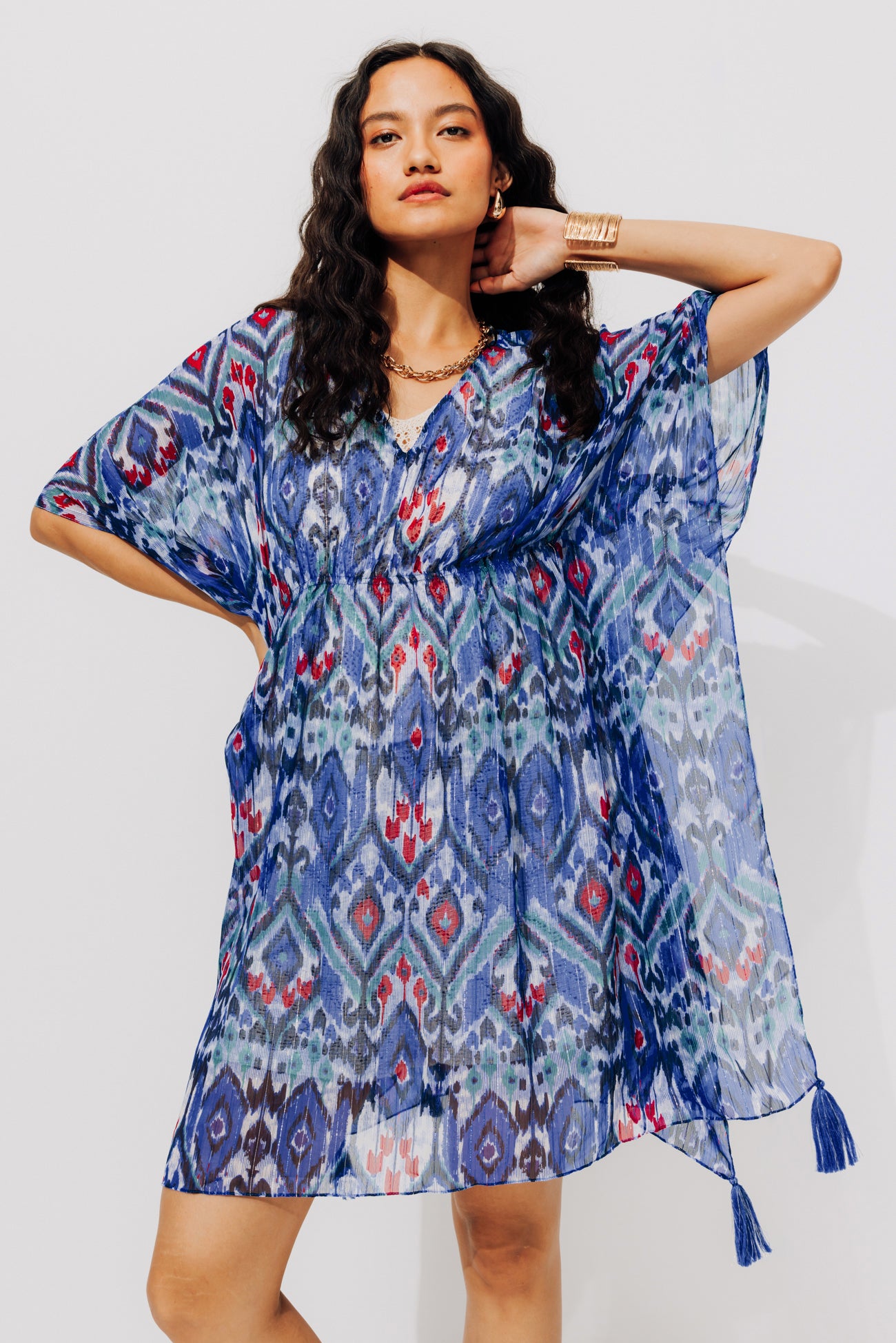 Beach tunic - Blue print