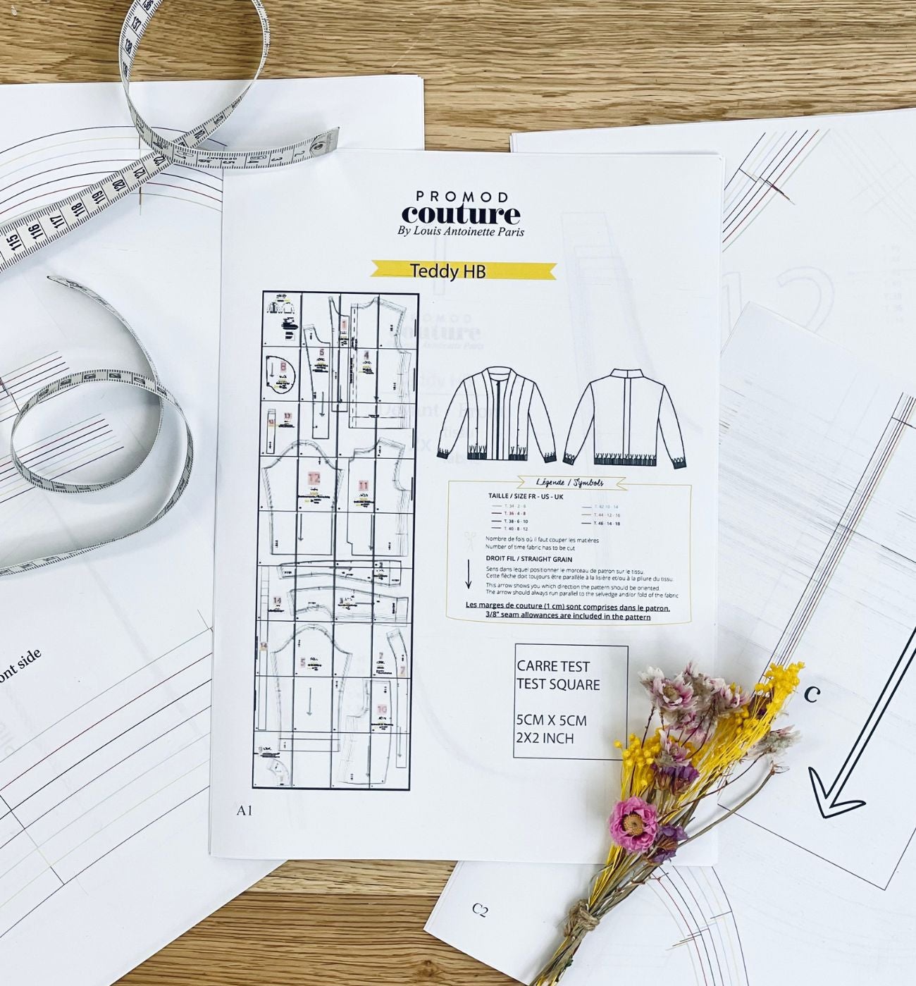 TEDDY jacket sewing pattern - Sans coloris