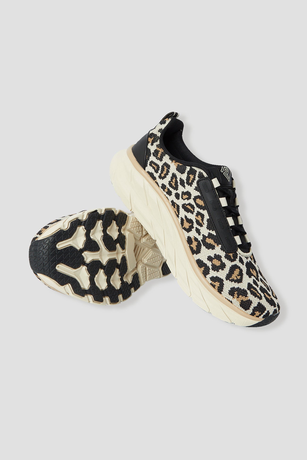 Leopard fashion trainers - Camel