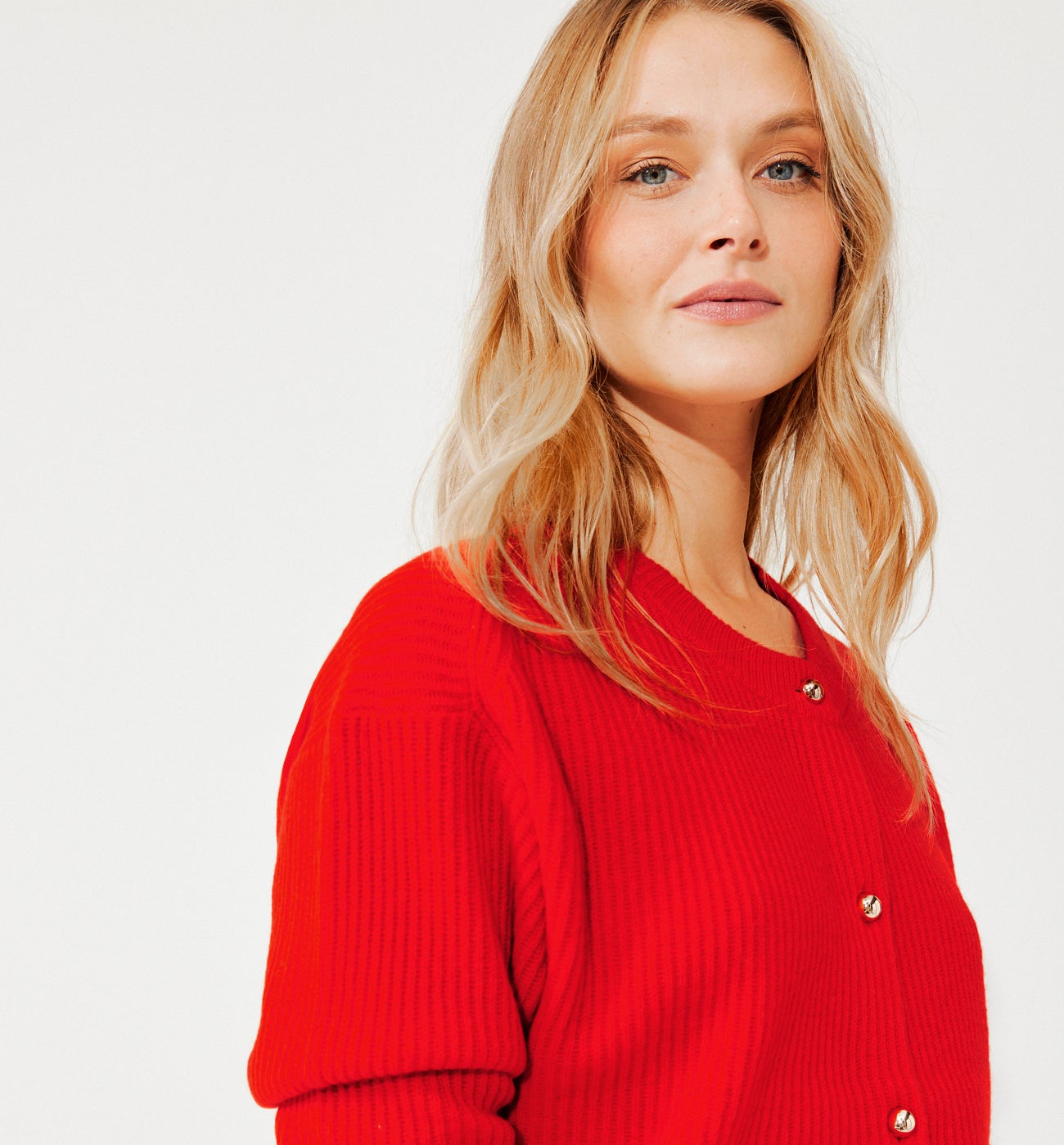 Merino wool cardigan - Beige