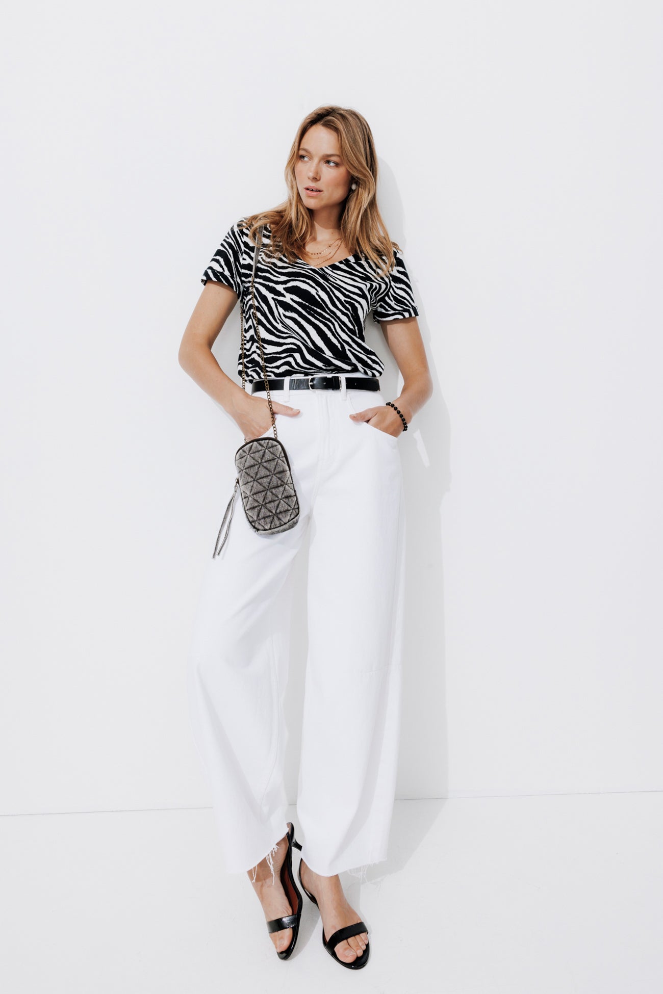 Zebra print t-shirt - Multicolour print