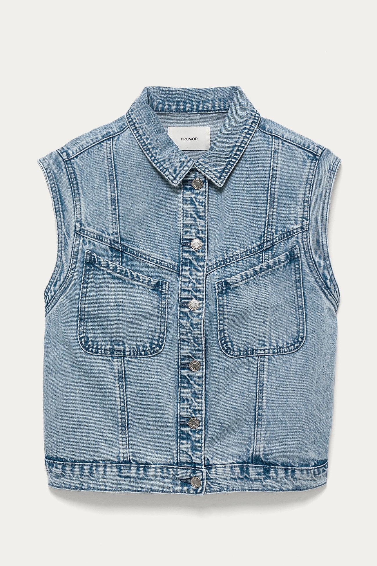 Denim waistcoat jacket - Light denim